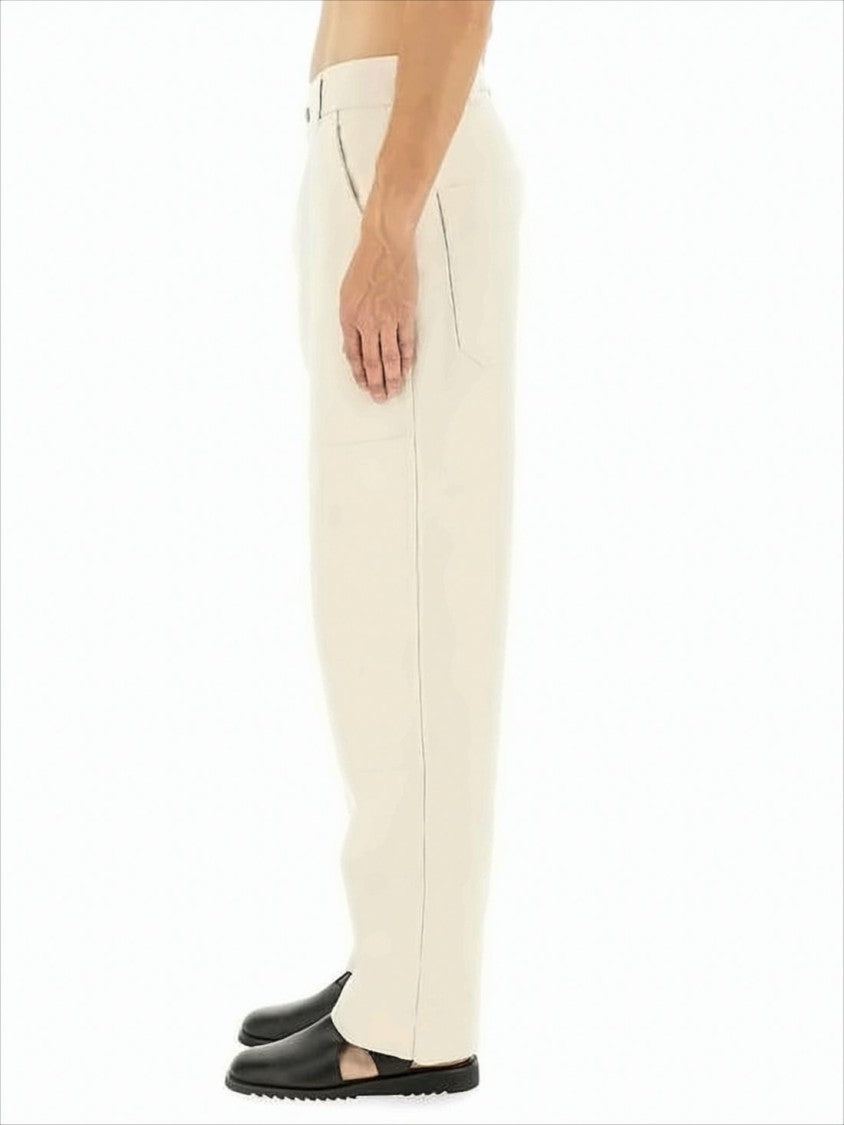 High-Waisted Straight Pants with Minimalist Design