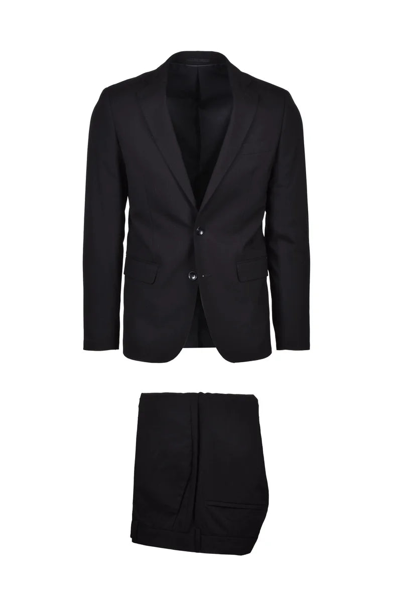 Suit Rounded Jacket - Black