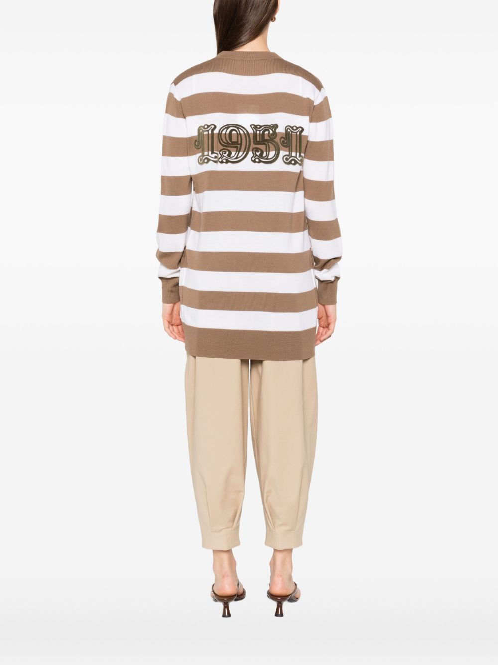 Striped Relaxed Cardigan