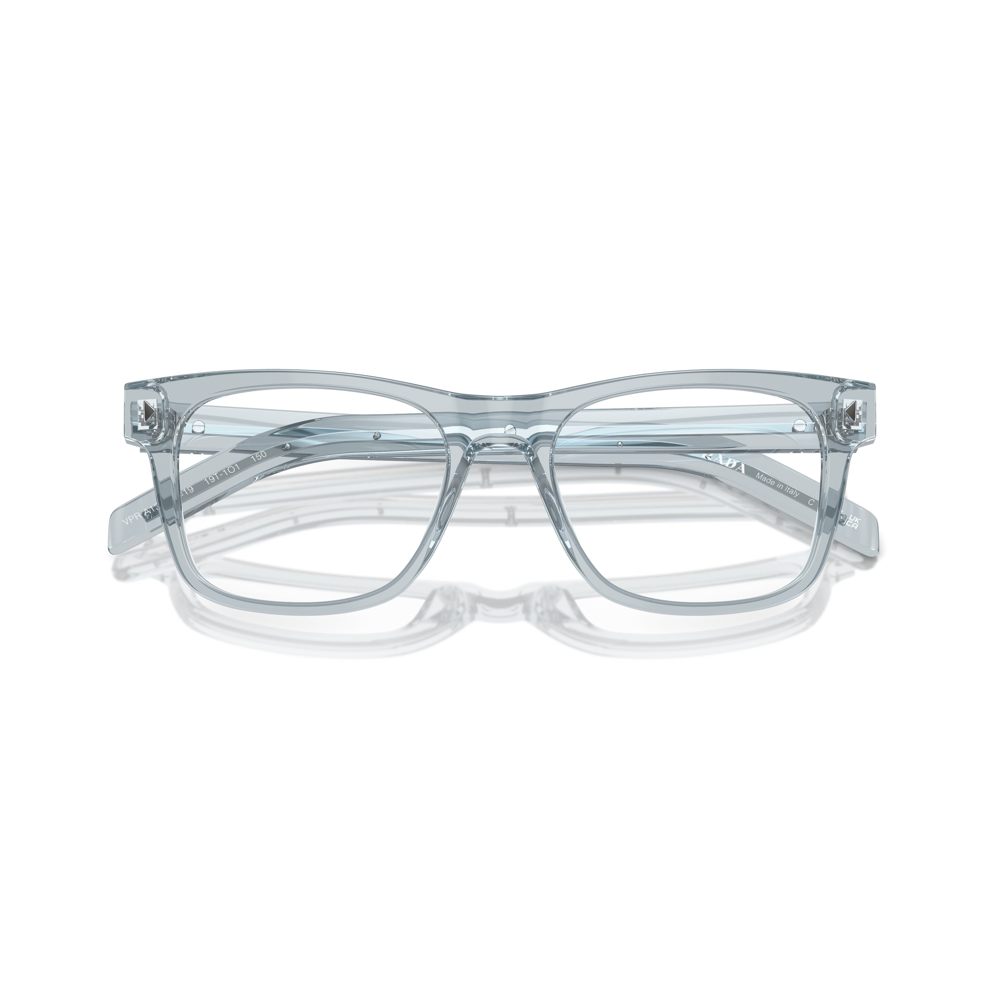0pr A13v Transparent Acetate Square Eyeglasses