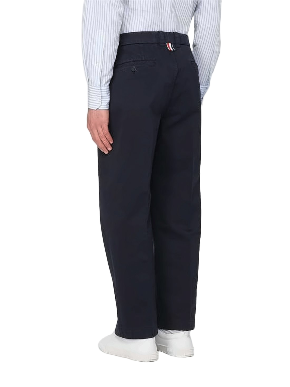 Tailored Mid-Rise Straight-Leg Pants
