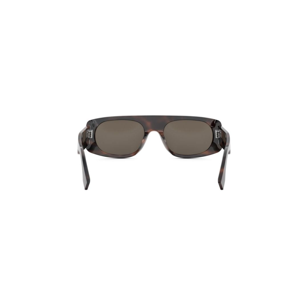 Fe40169i Rectangular Tortoiseshell Sunglasses
