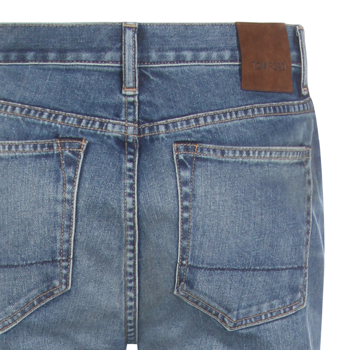 Mid-Rise Straight Cut Jeans