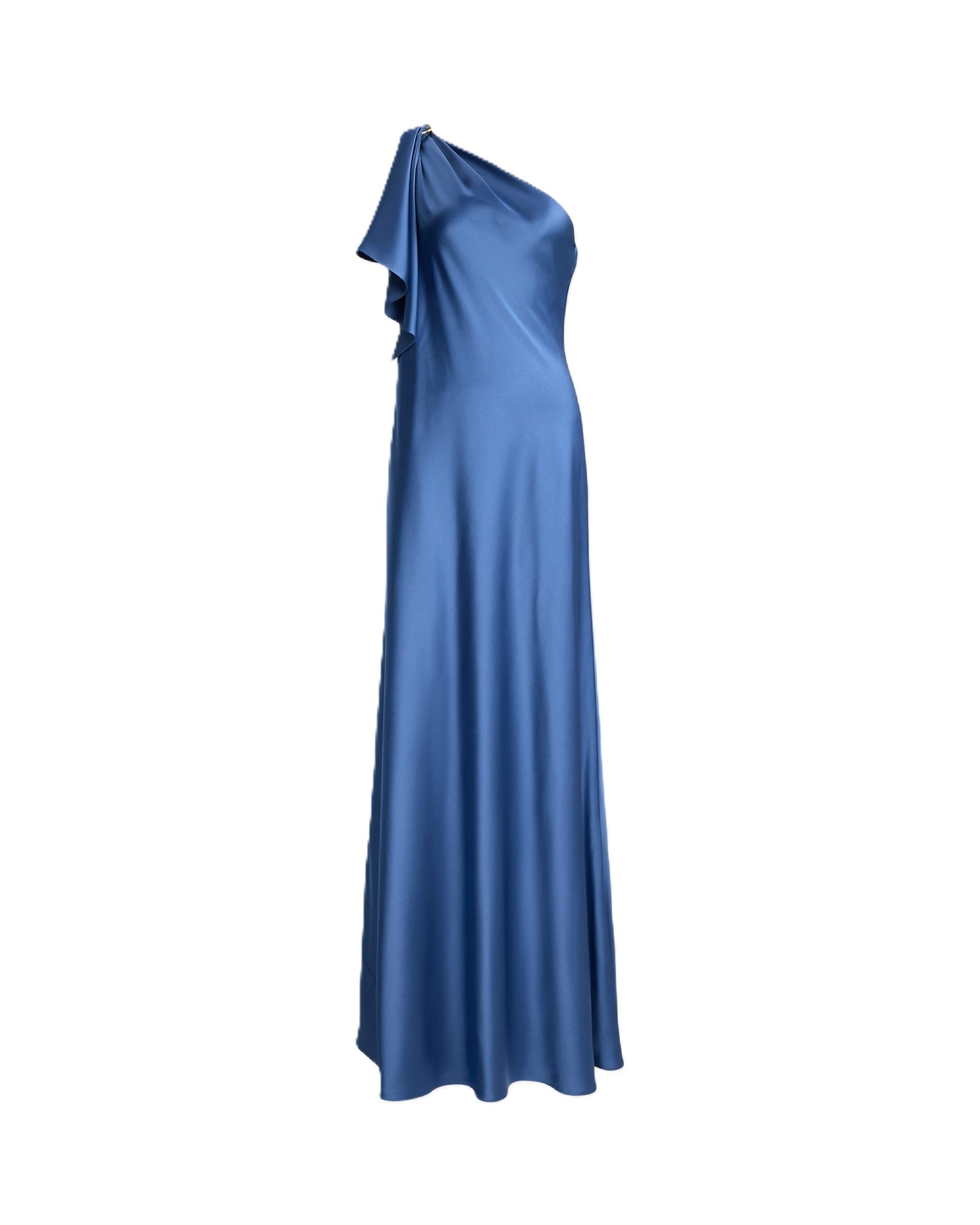 Blue Elzira Recycled Sleeveless Evening Gown