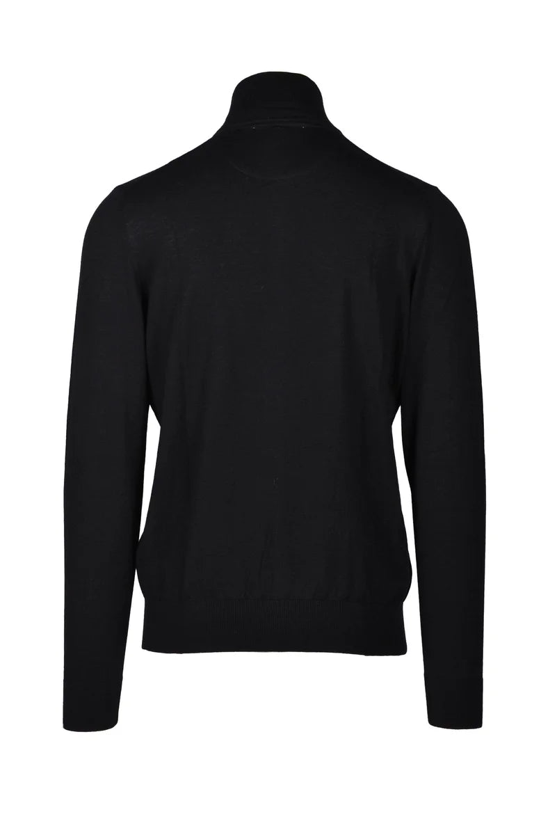 Silk and Cashmere Cardigan - Black