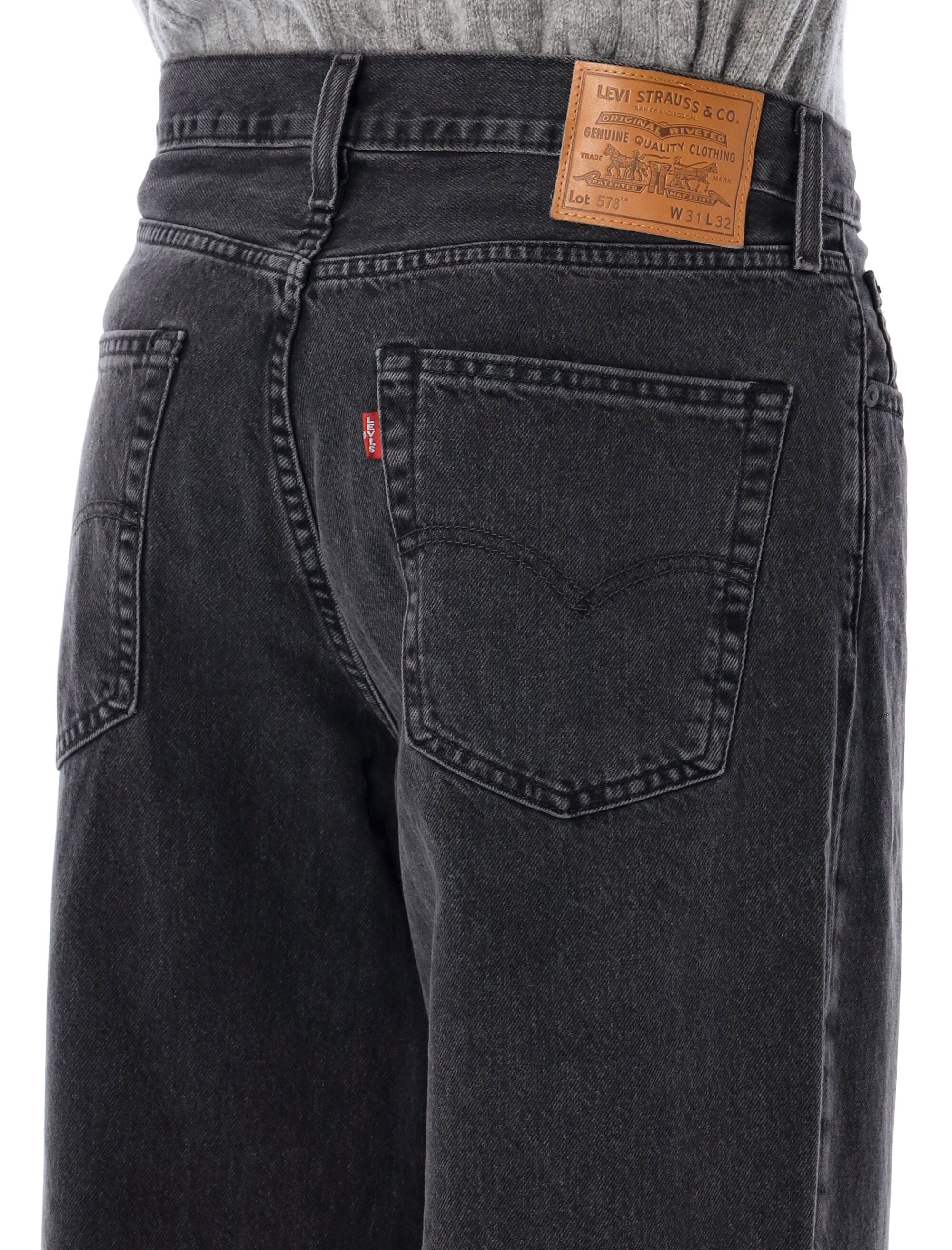 Washed Black Baggy Denim Jeans