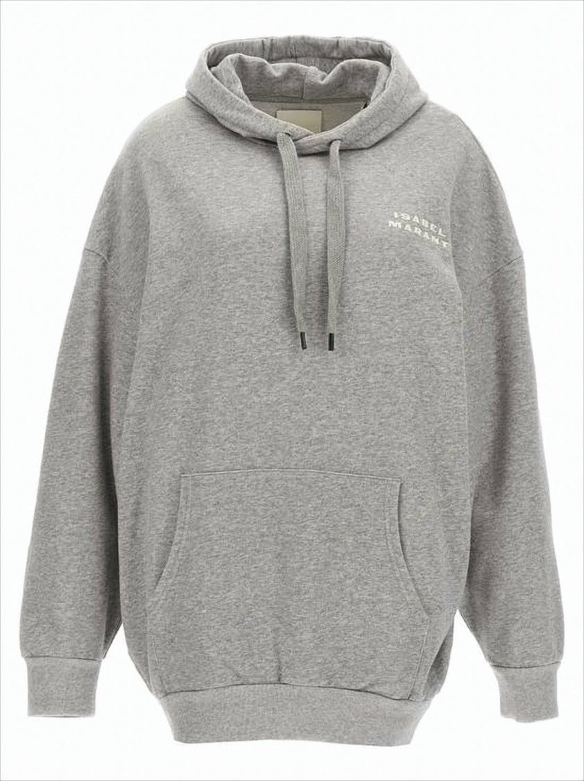 Relaxed-Fit Grey Hoodie with Textured Finish