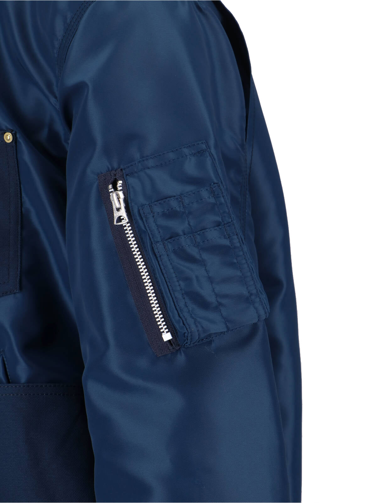 Detroit Canvas Ma-1 Jacket With Structured Silhouette And Contrast Detailing
