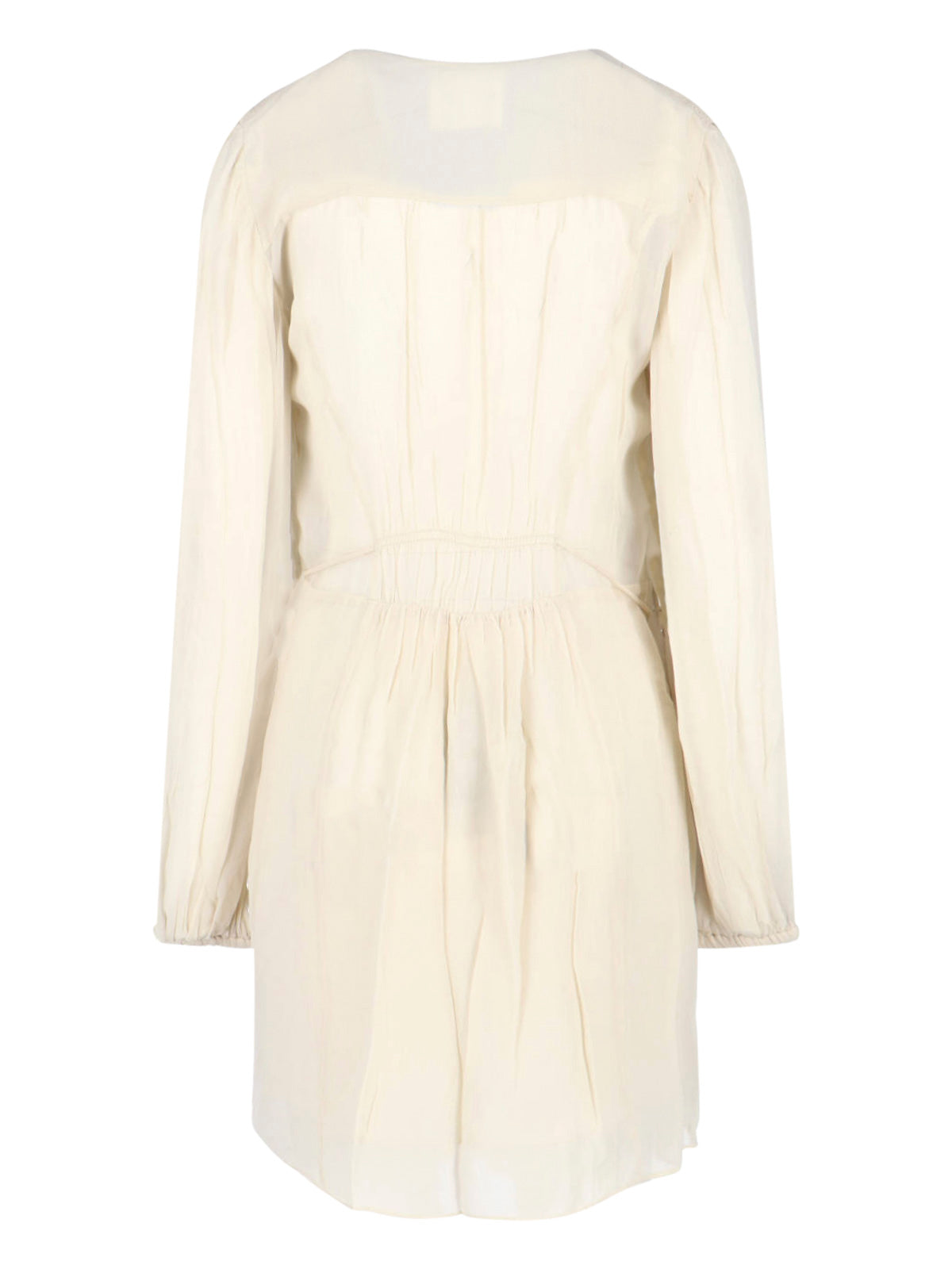 Flowing White Dress with Timeless Elegance