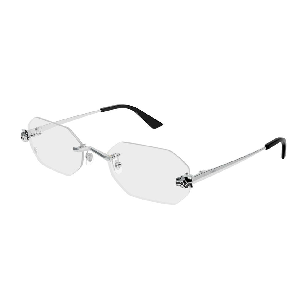 Ct0599O Panthère De Rimless Silver-Toned Optical Glasses