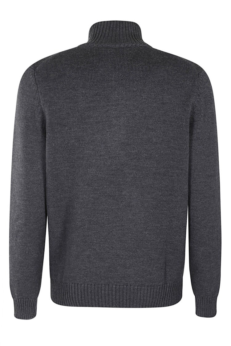 High Collar Dark Gray Pullover