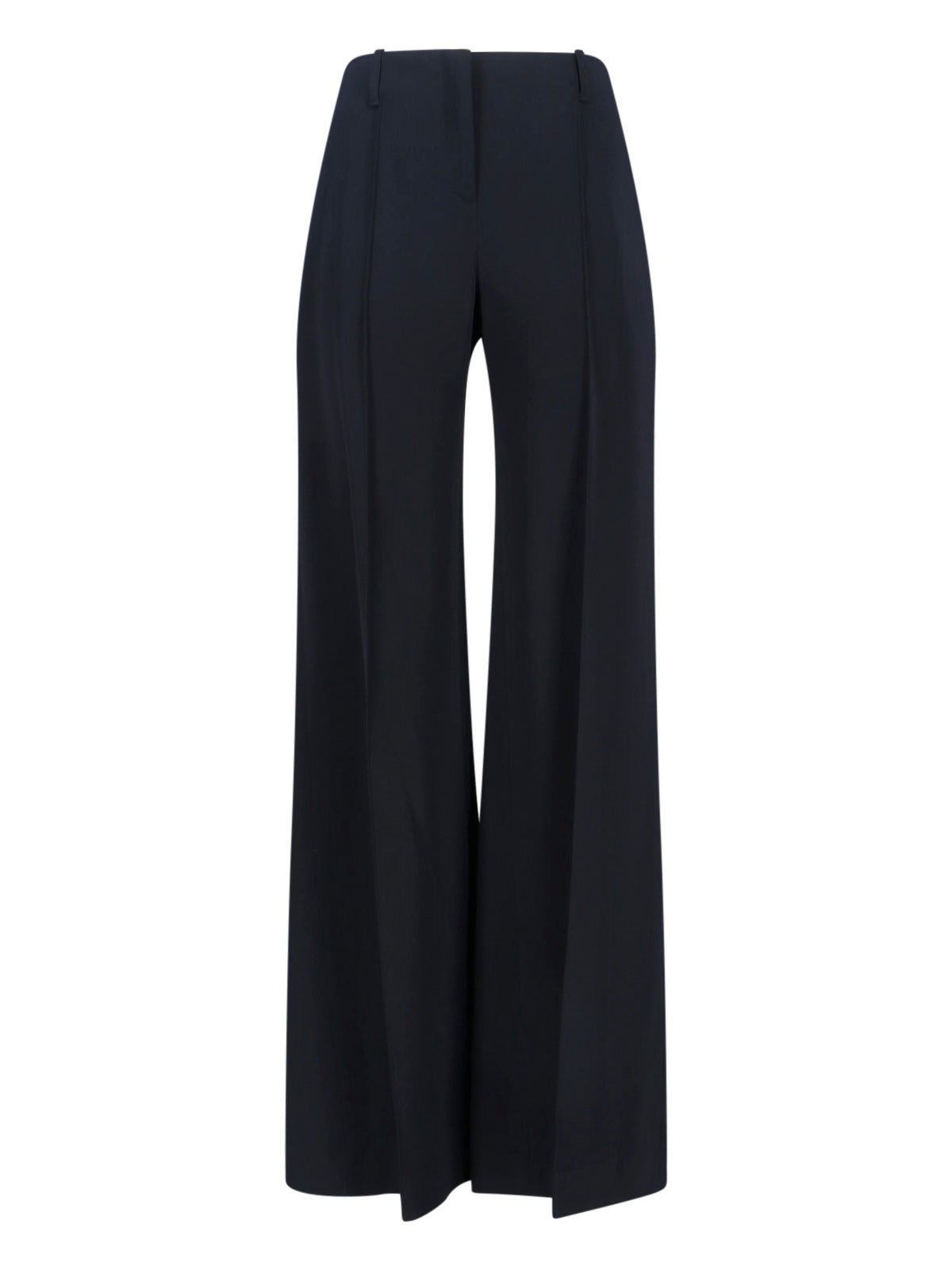 Black Wide Leg Viscose Pants