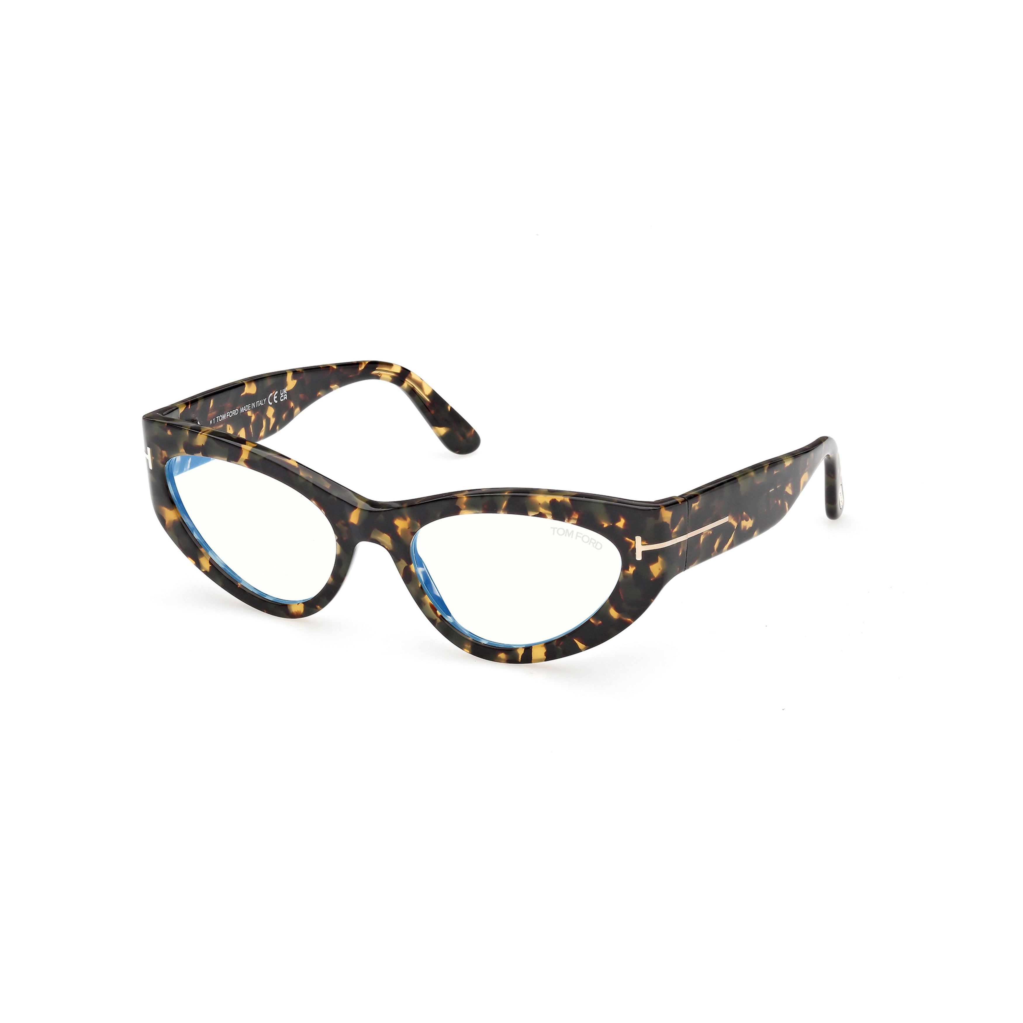 Ft6134-B Cat-Eye Tortoiseshell Acetate Sunglasses