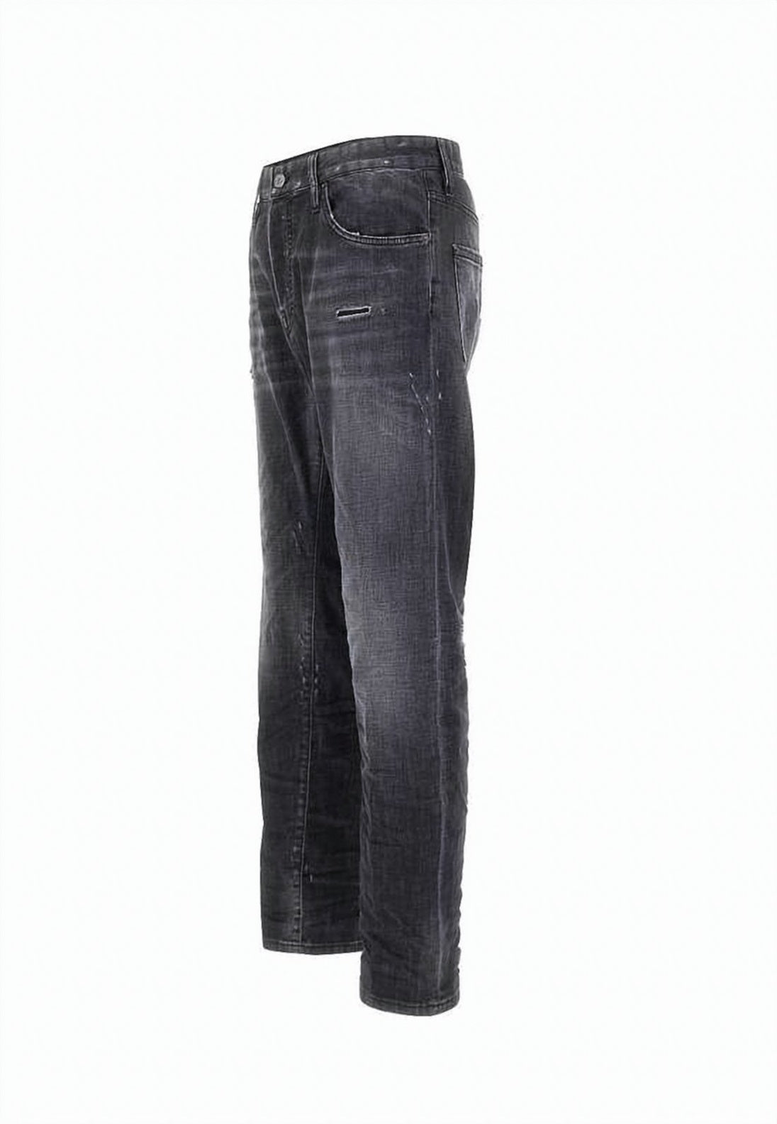 Slim Fit Distressed Denim Pants