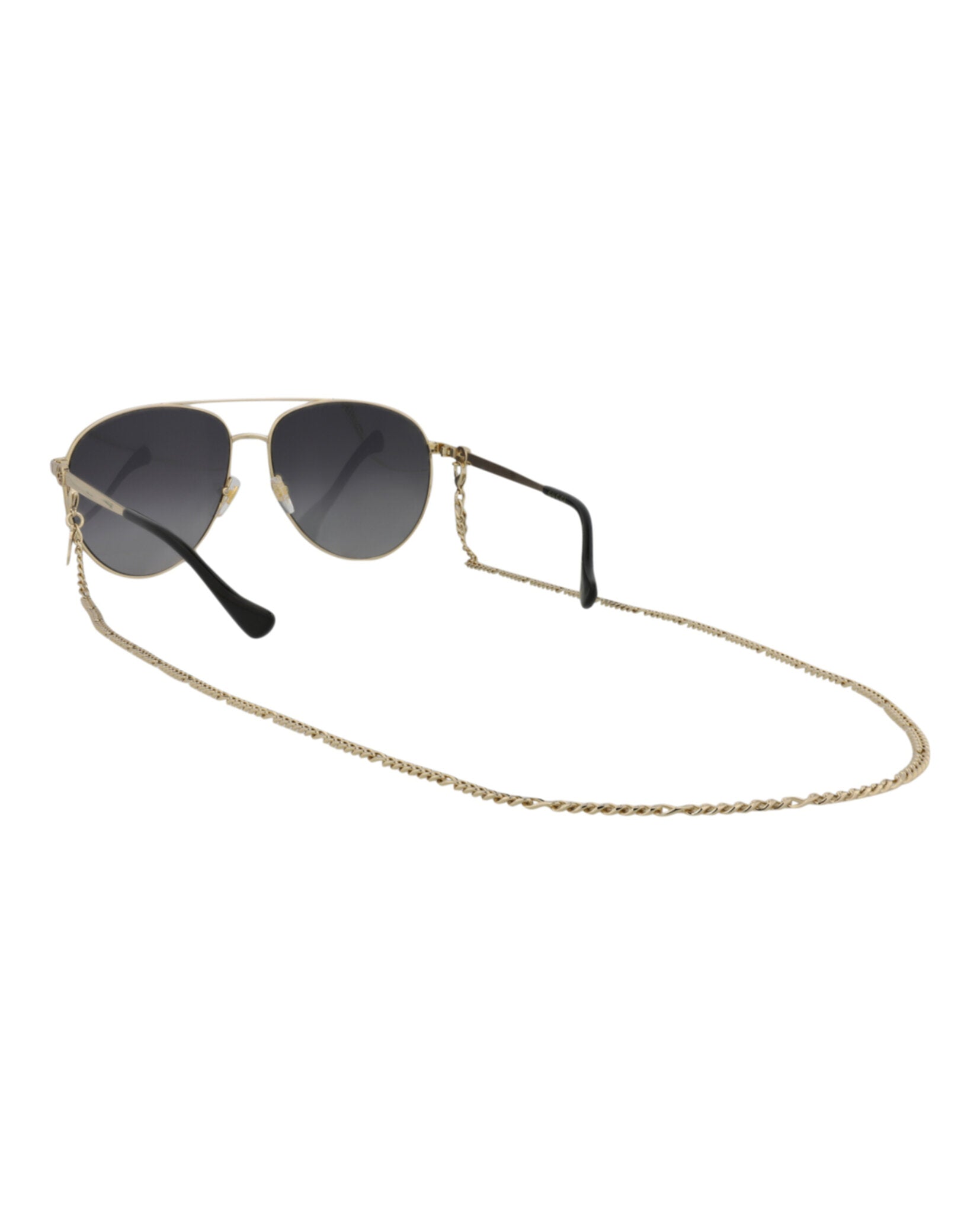 Aviator-Frame Metal Sunglasses