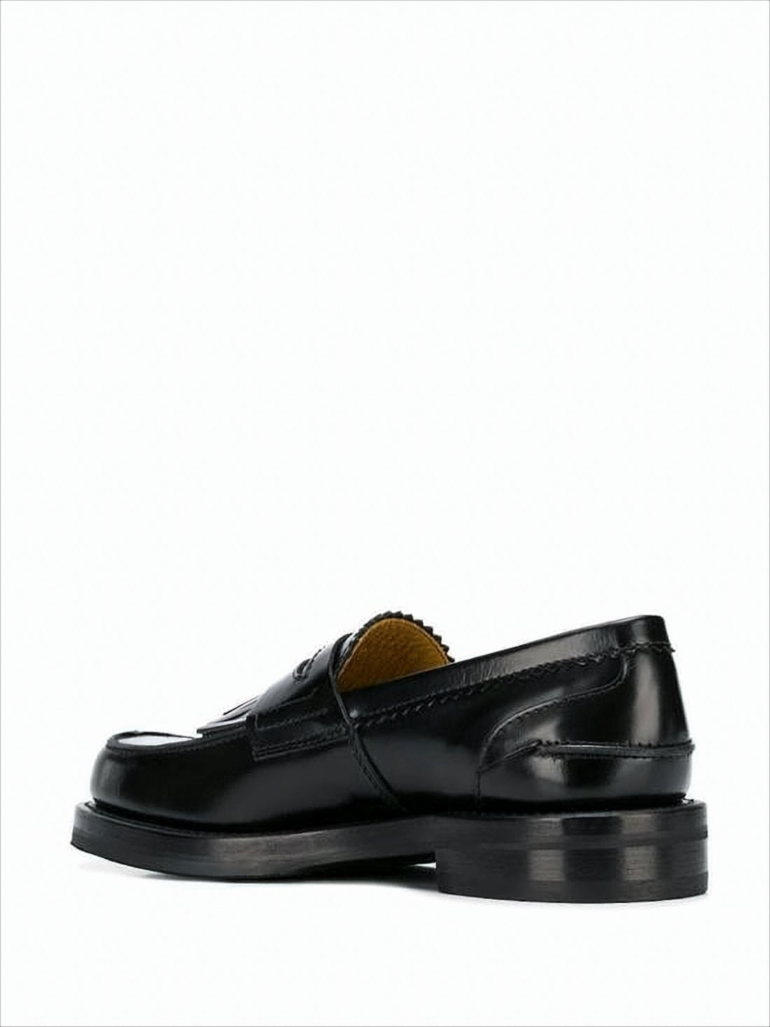 Polished Leather Loafers with Penny Strap