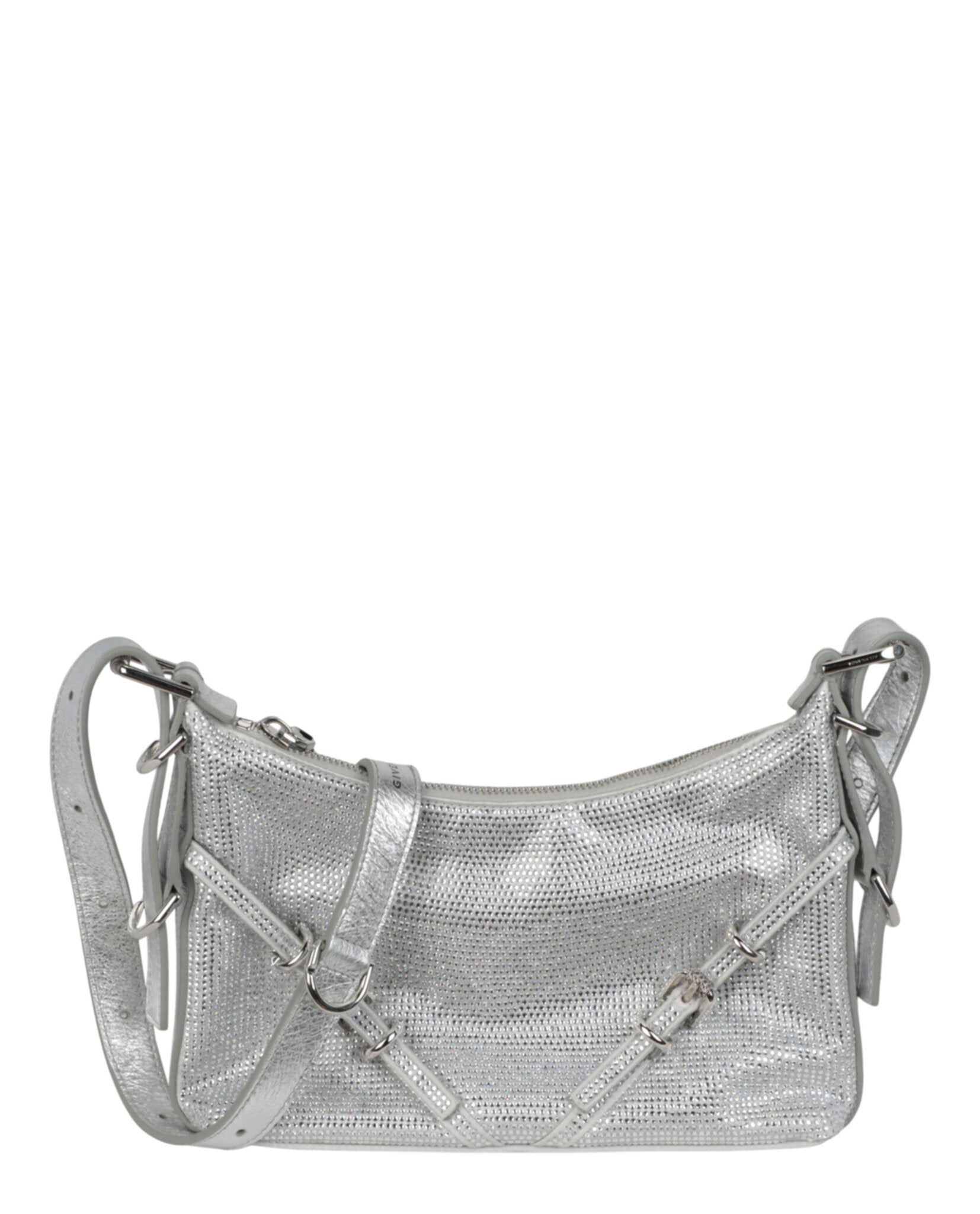 Mini Voyou Satin And Strass Shoulder Bag