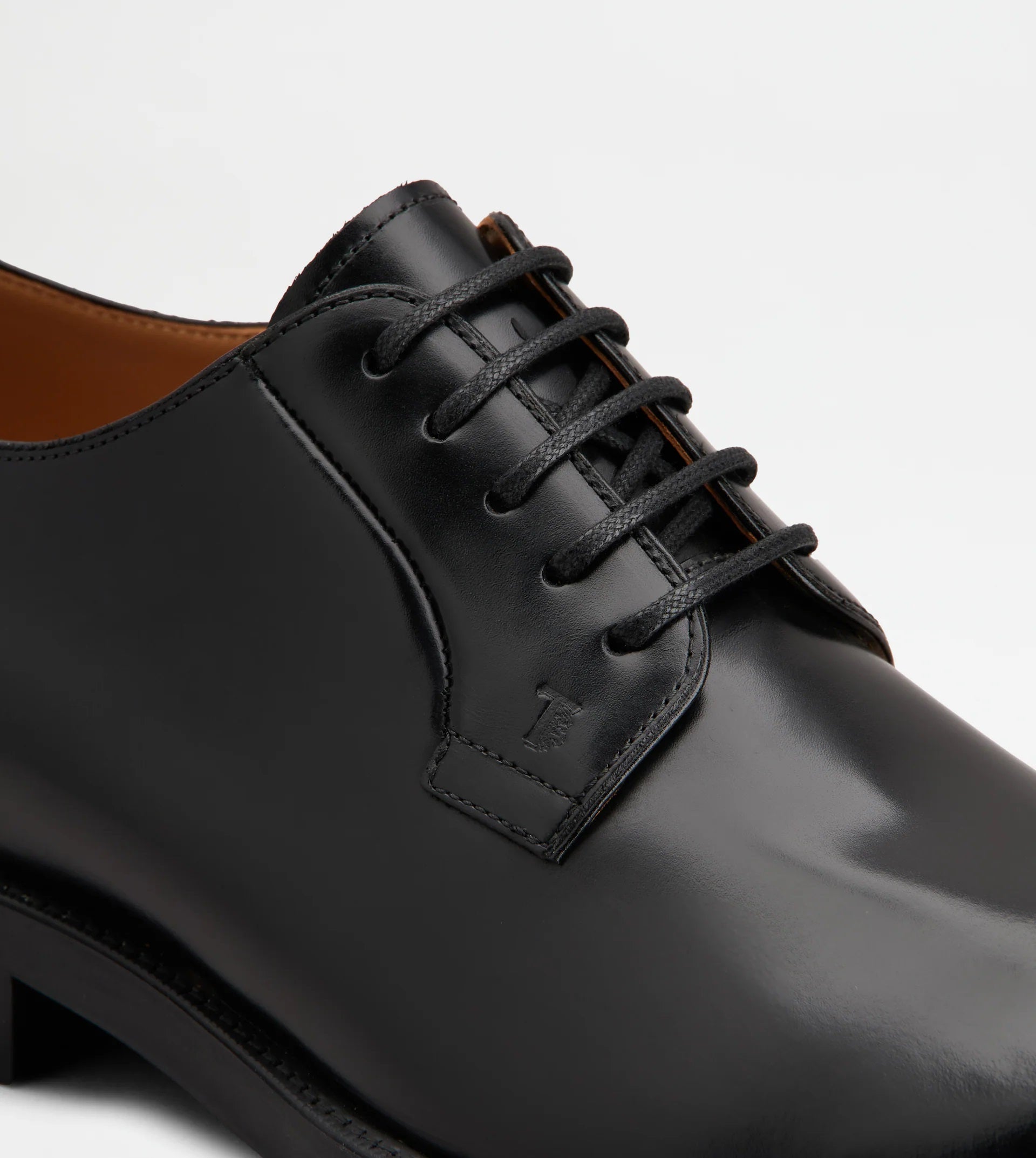 Black Derby Formale Gomma 75L Shoes