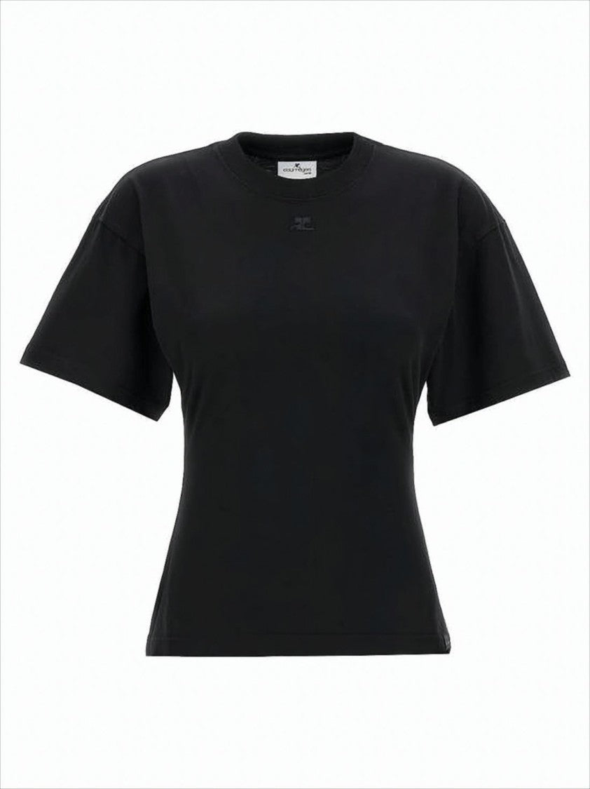 Fitted Short-Sleeve T-Shirt with Subtle Logo Detail