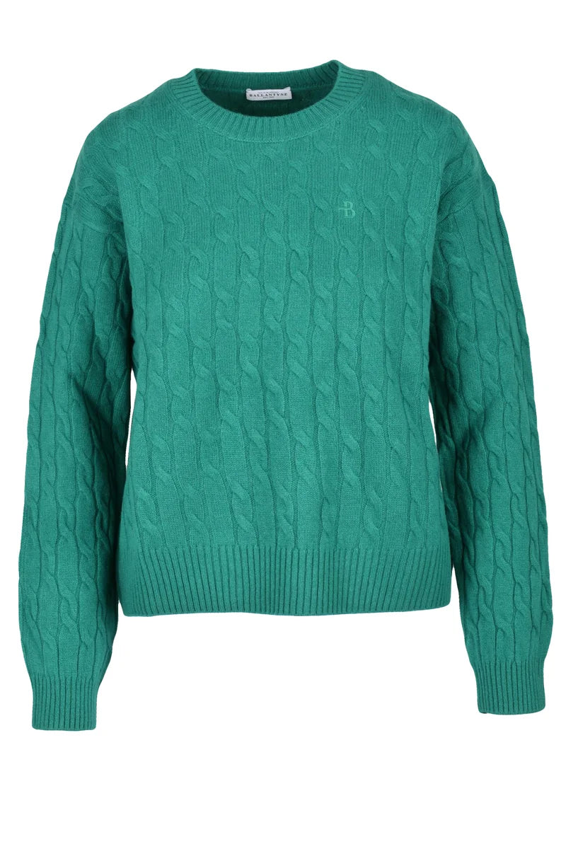 Crew Neck Sweater - Green