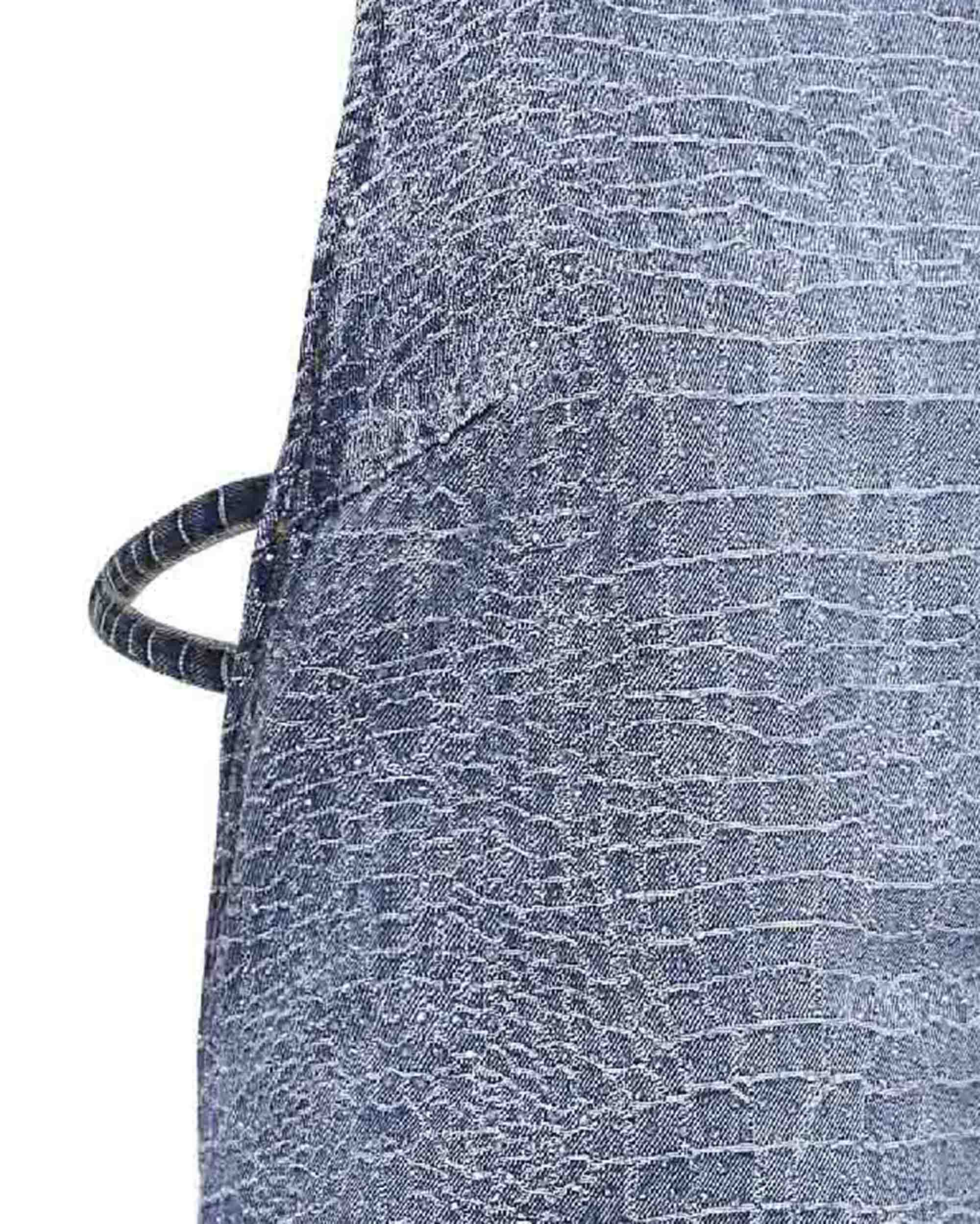 Crocodile Denim Mini Dress
