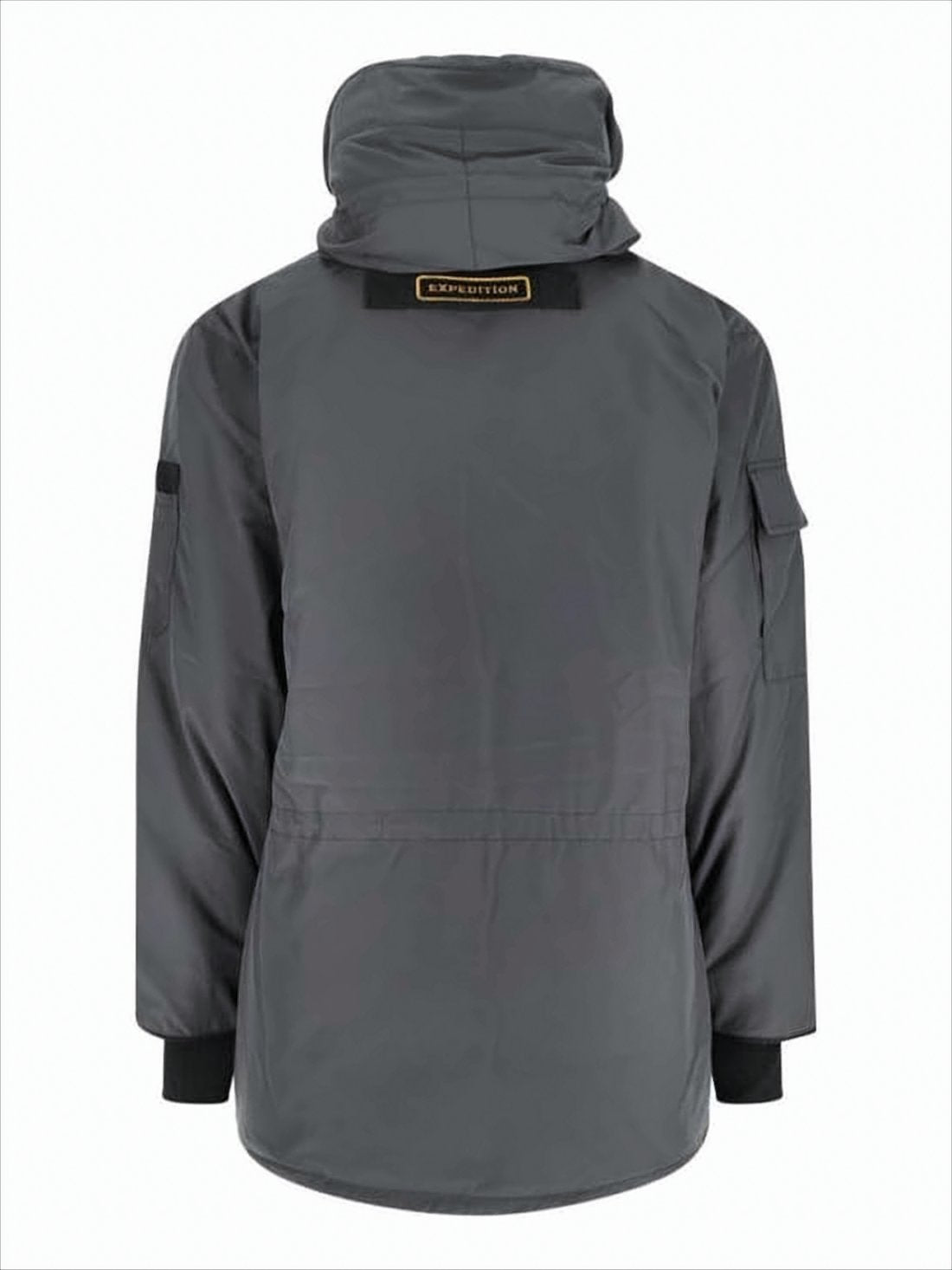 Heavy-Duty Grey Expedition Parka with High Collar