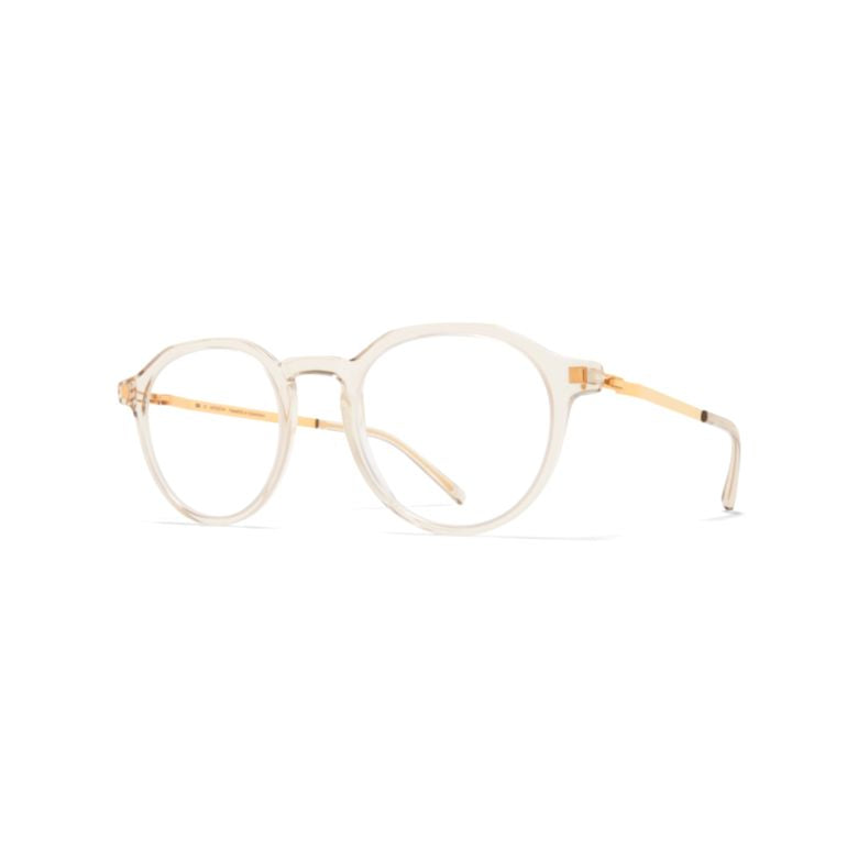 Saga Translucent Acetate Round Frame Eyeglasses