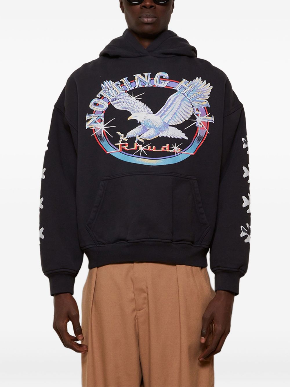 Relaxed-Fit Graphic Hooded Sweatshirt