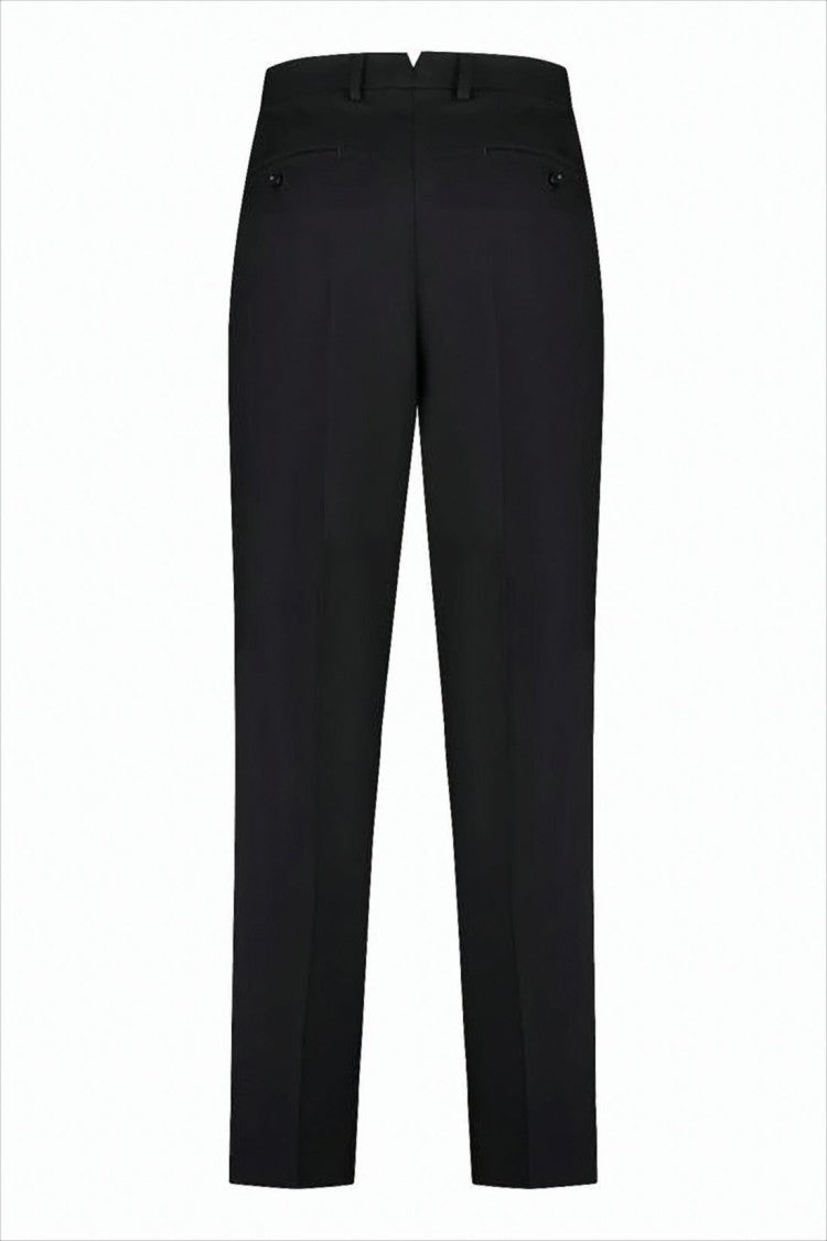 Tailored Straight-Leg Suit Pants In Smooth Wool