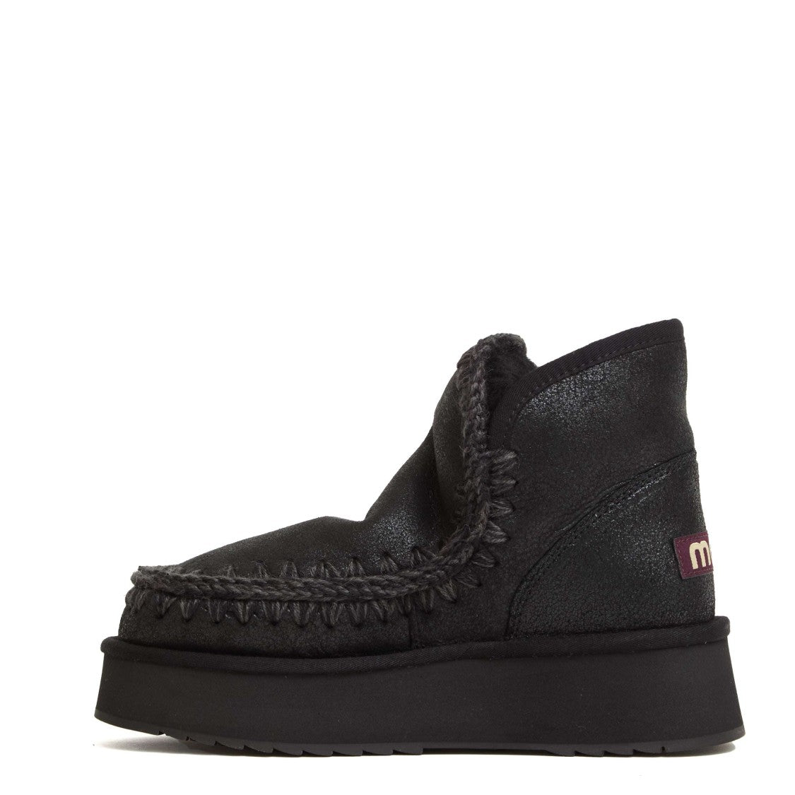 Mini Eskimo Platform Boots with Crochet Stitch Detailing