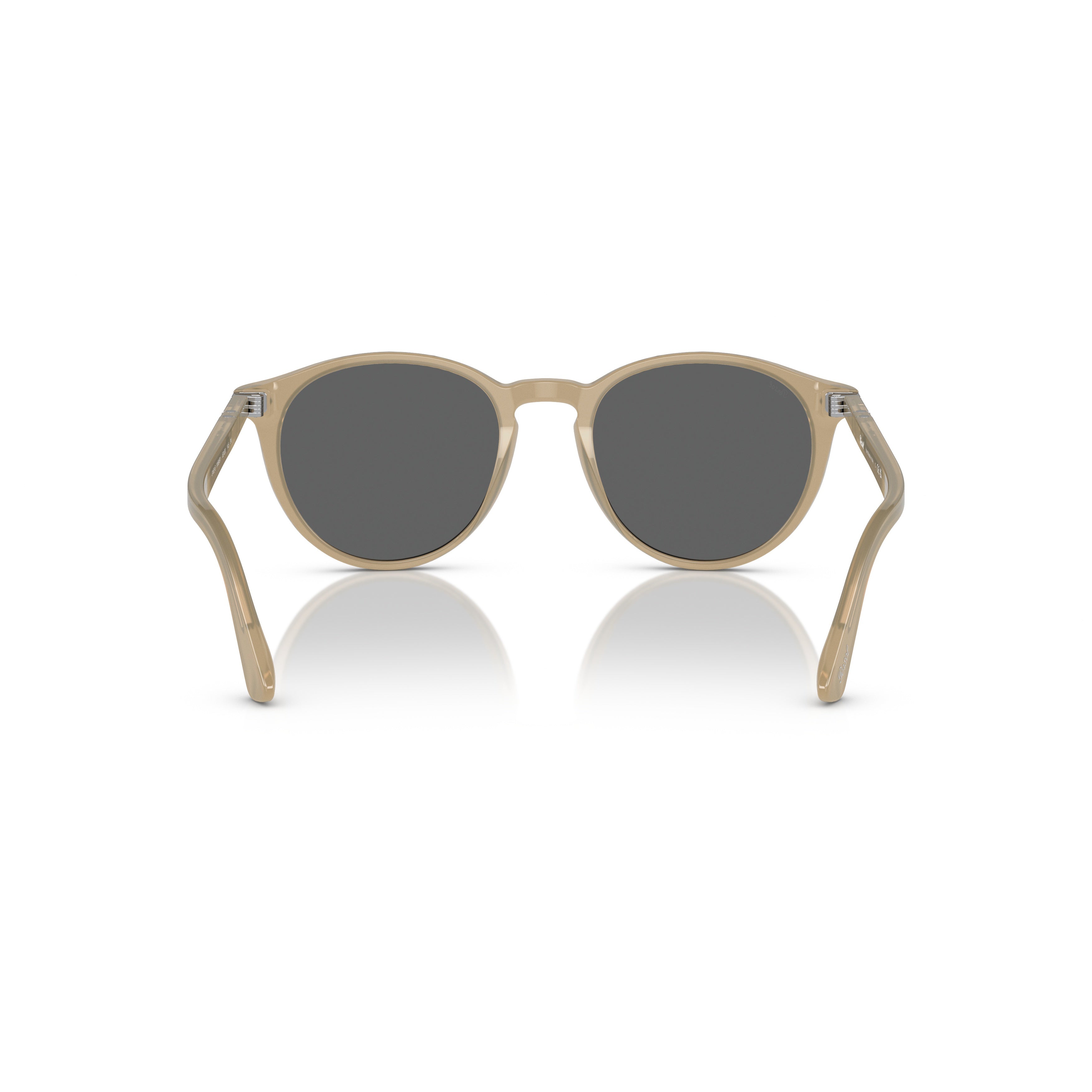 0po3152s Translucent Beige Acetate Sunglasses with Keyhole Bridge