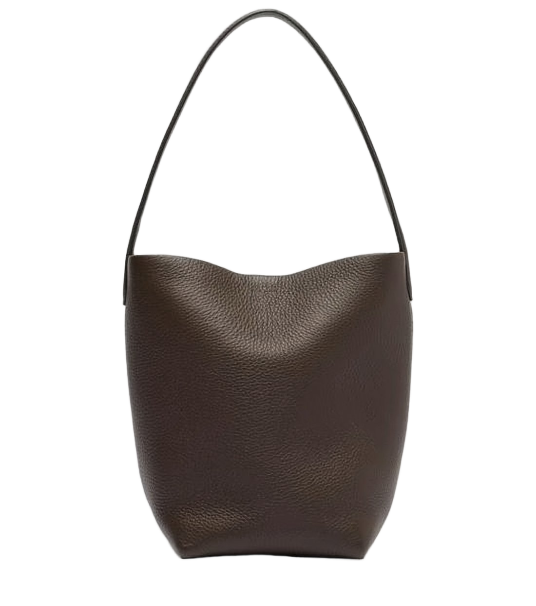 Pebbled Calf Leather Small Tote Bag