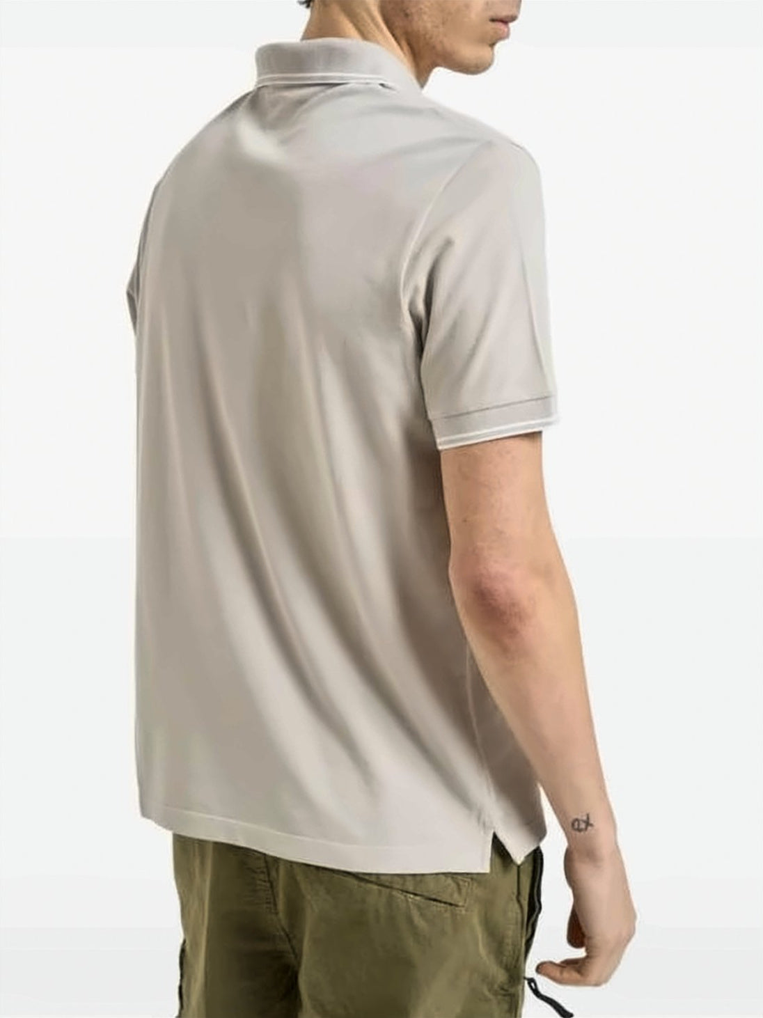 Short-Sleeve Polo Shirt with Traditional Collar