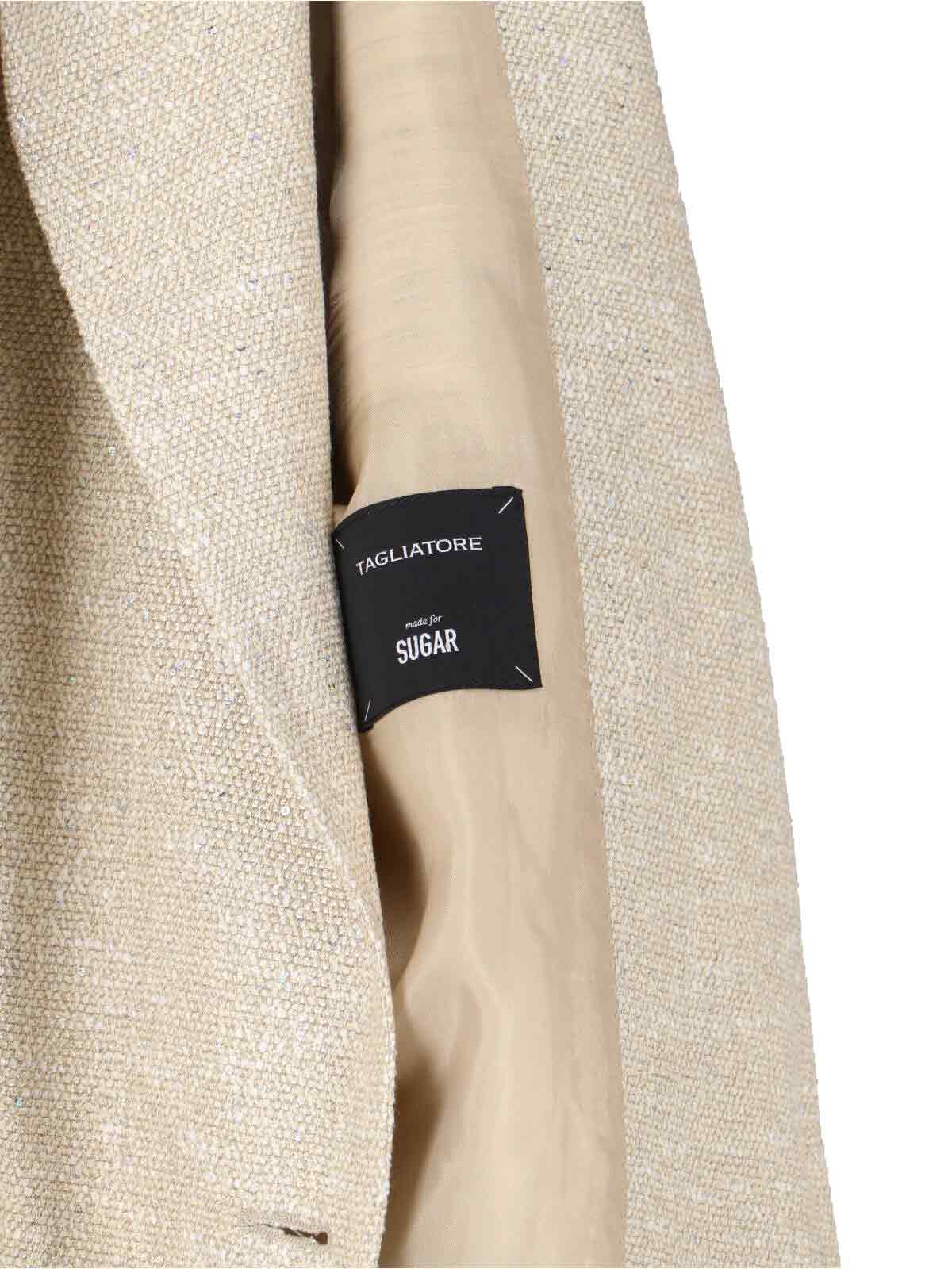 J Bertha Single-Breasted Blazer – Cream