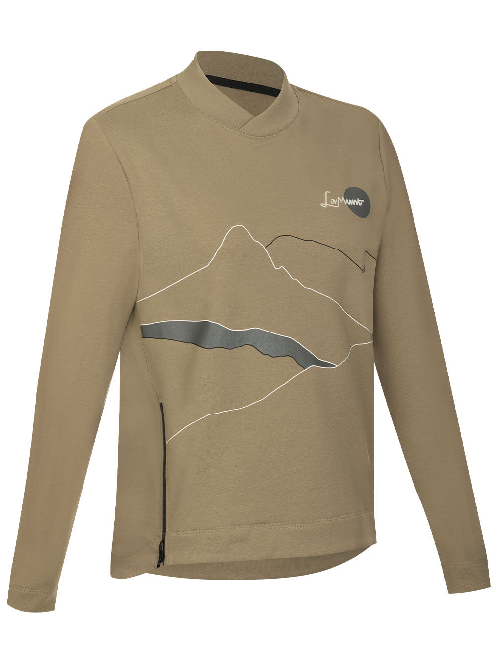 Brown Erika Arty Relaxed High Sweater