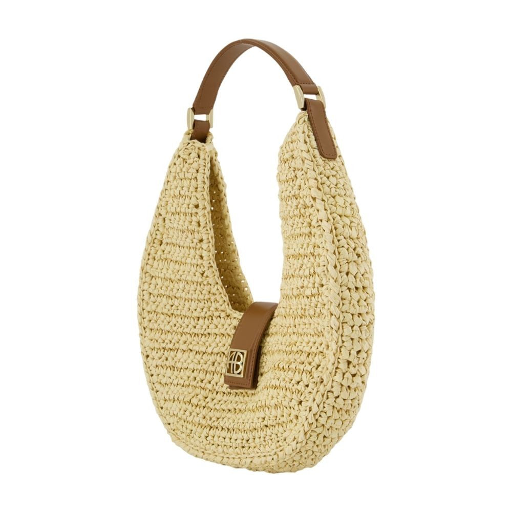 Lou Monogram Shoulder Bag - Leather - Beige