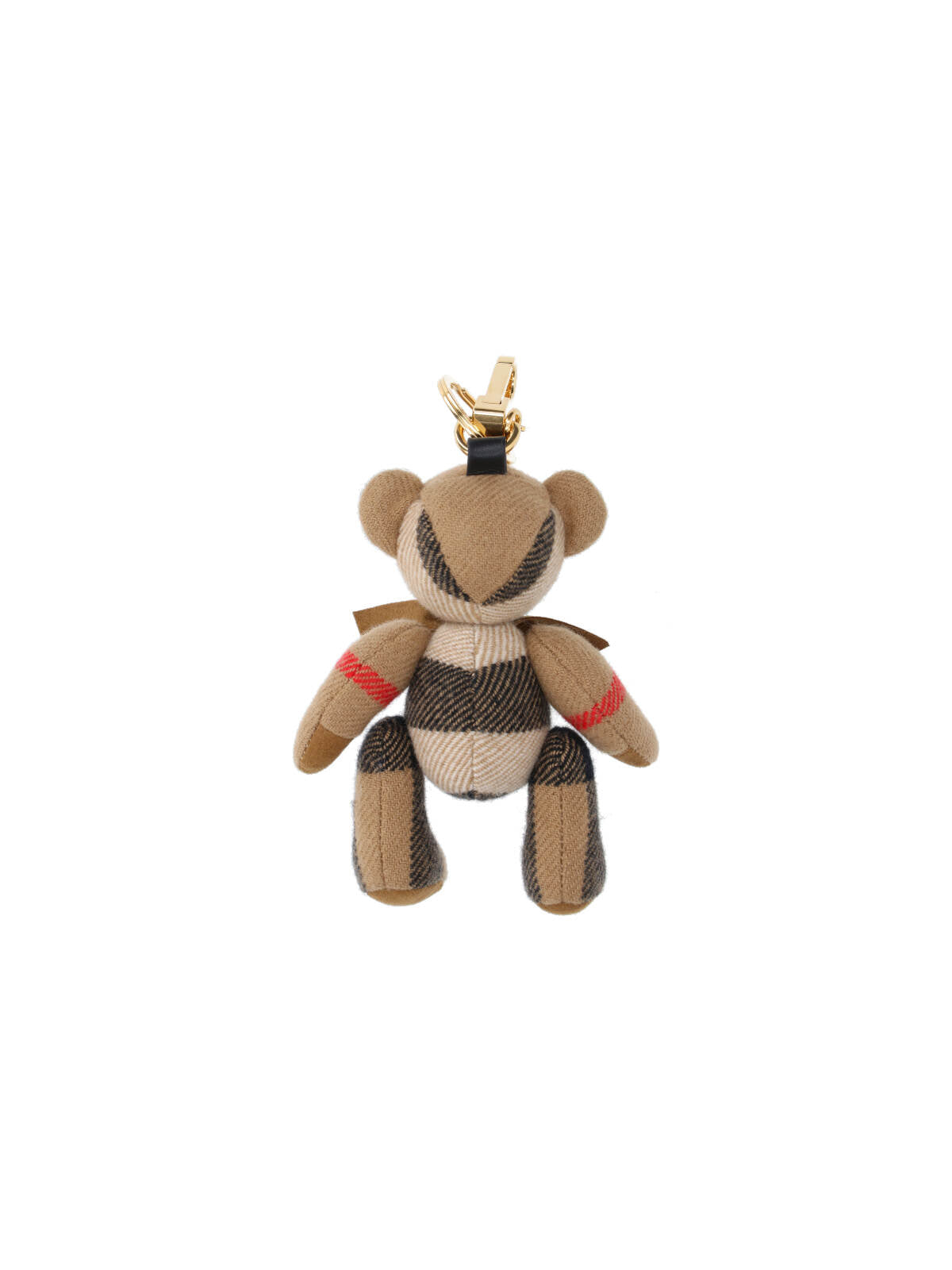 "Thomas" Bear Keychain Charm, In Multicolor Cashmere
