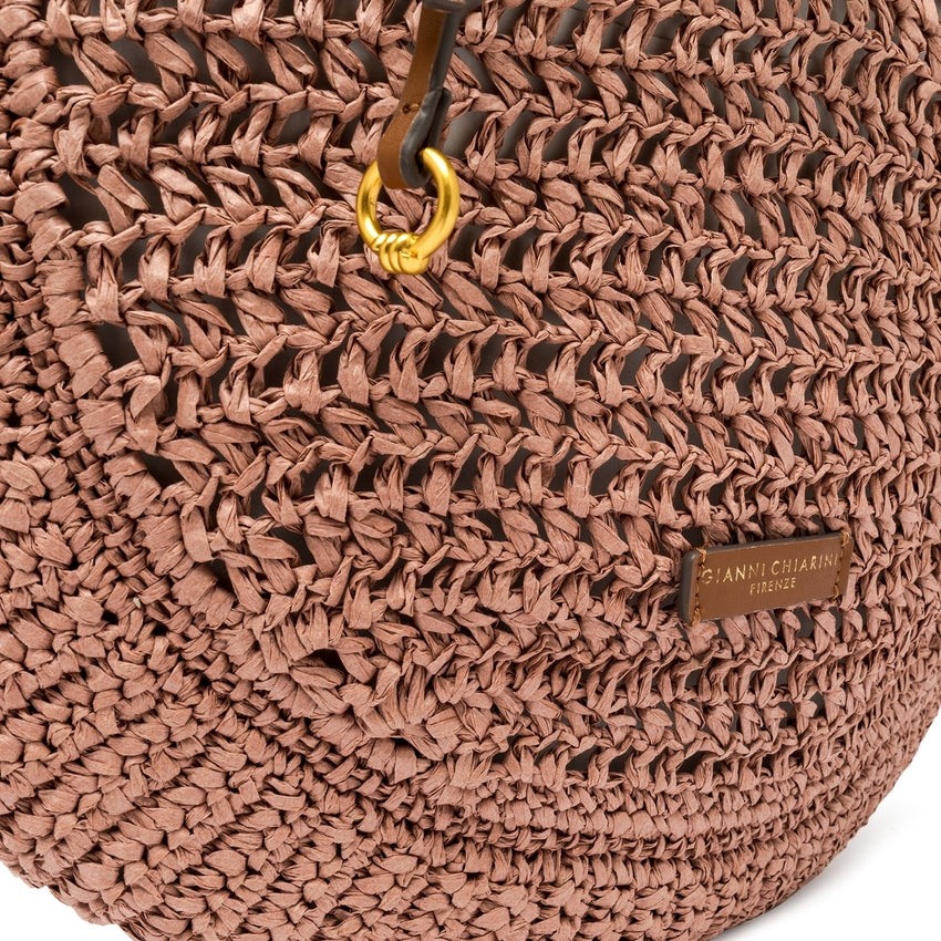 Crochet Straw Hobo Bag