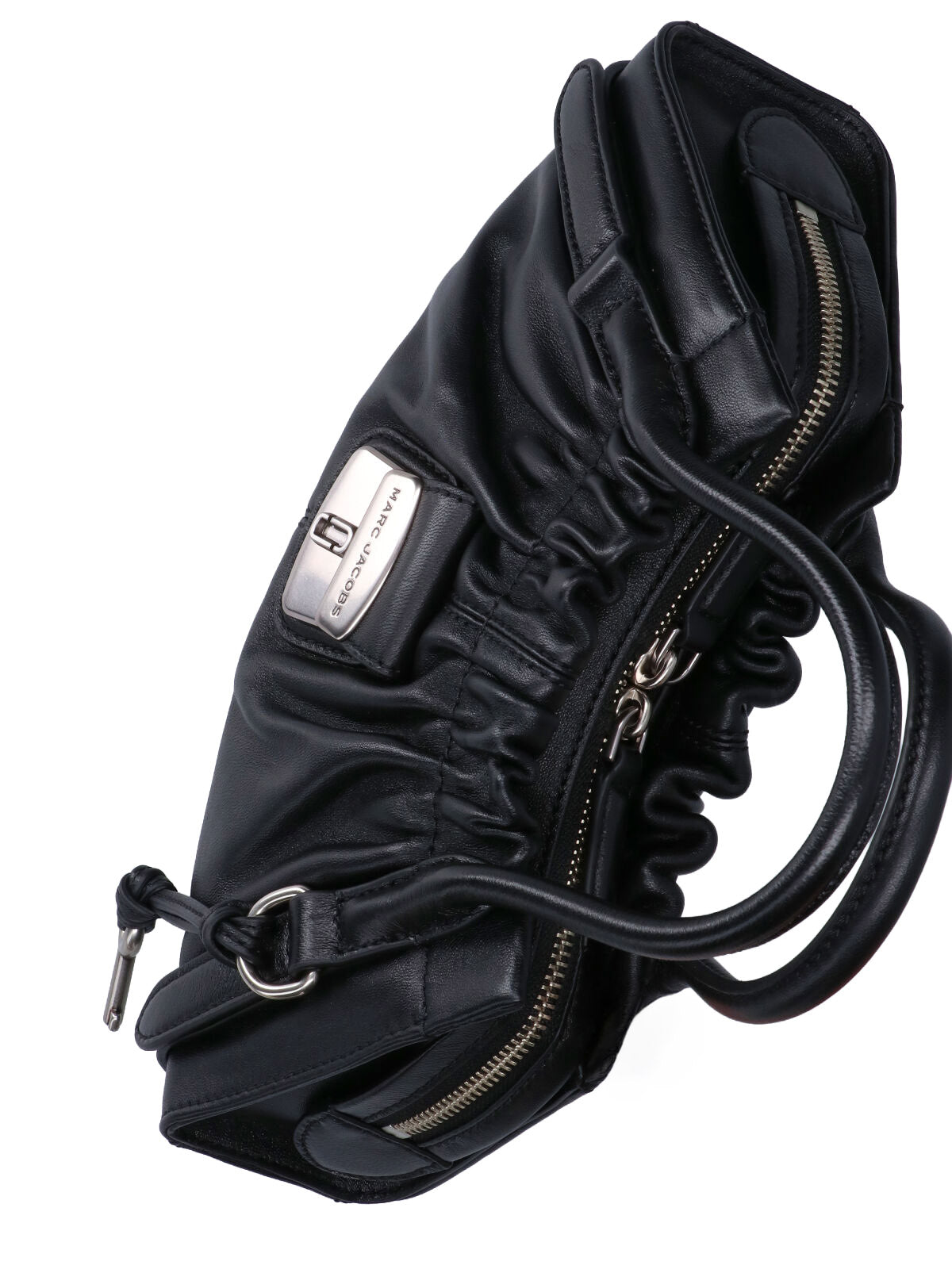 Black The Christina Ruched Leather Bag