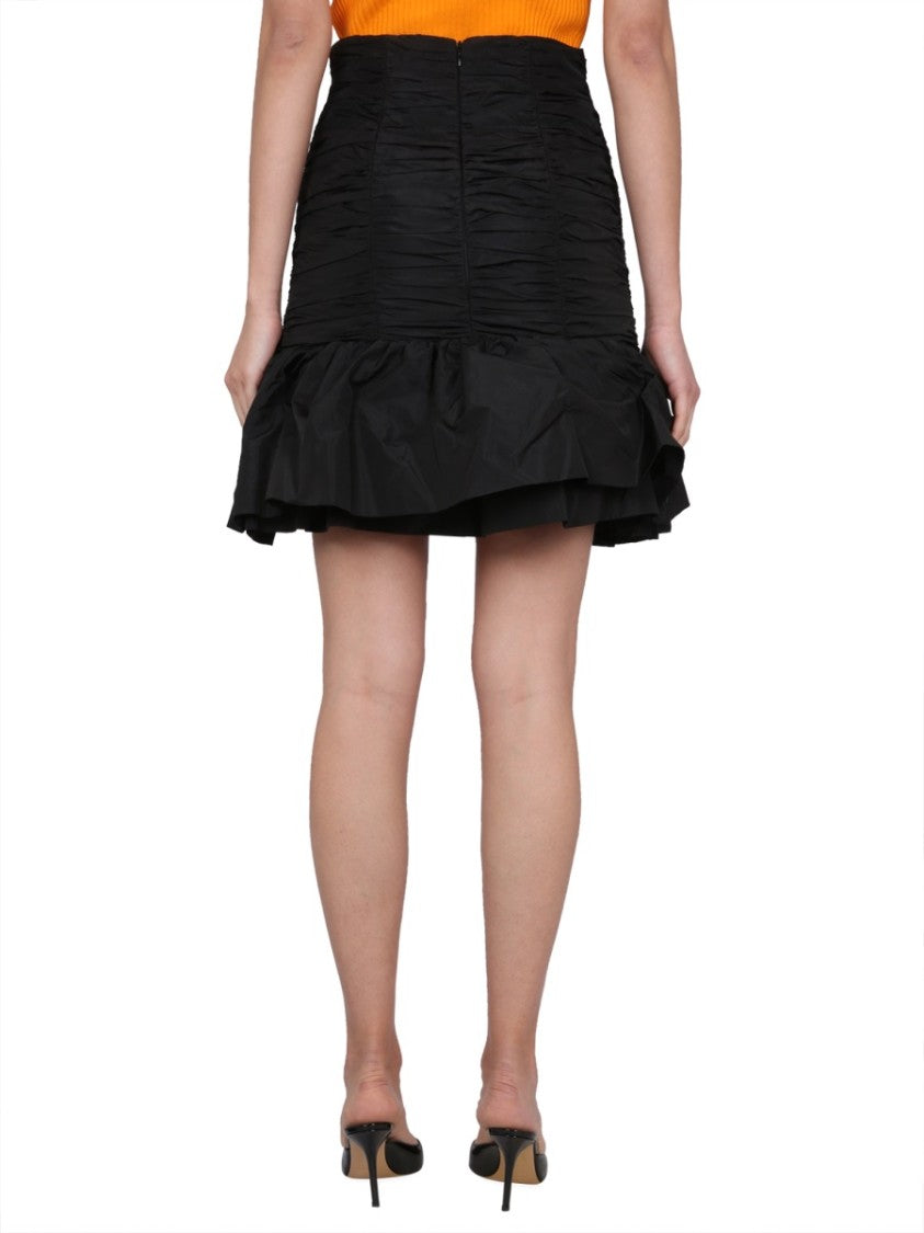 Flounced Mini Skirt