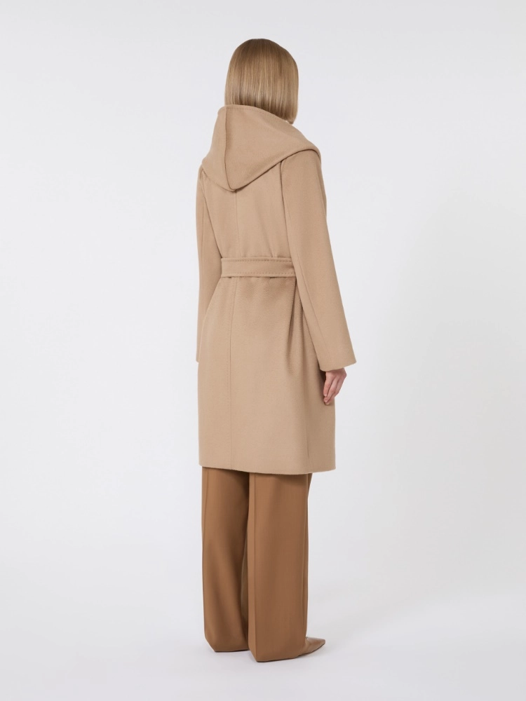 Classic Fit Short Coat With Draped Collar