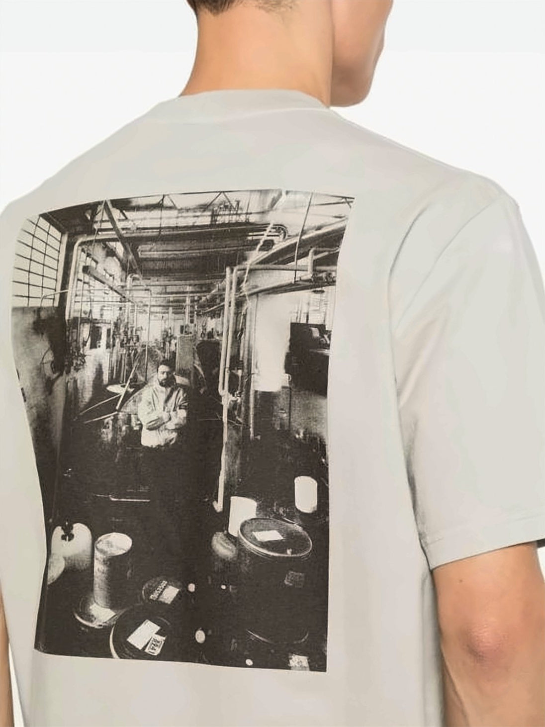 Relaxed-Fit Cotton T-Shirt with Monochrome Graphic