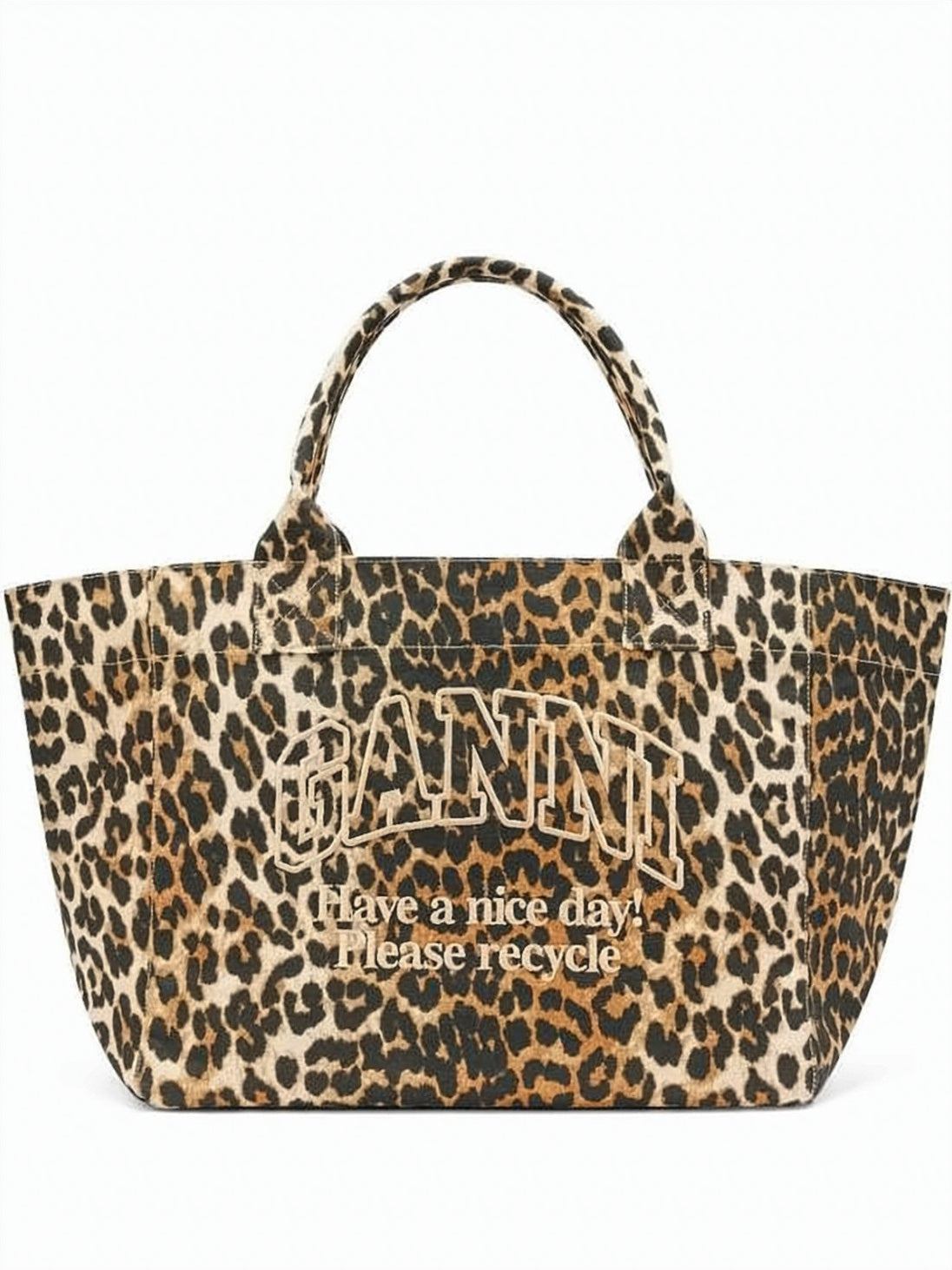 Medium Leopard Print Tote Bag