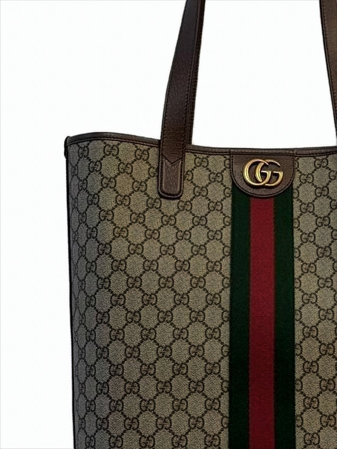 Structured Monogram Tote Bag with Signature Accents