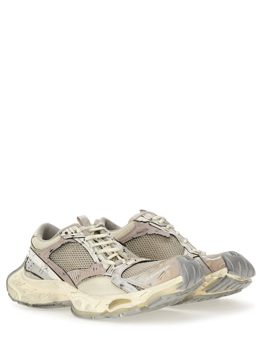 Layered Neutral Toned Sneakers With Chunky Sole