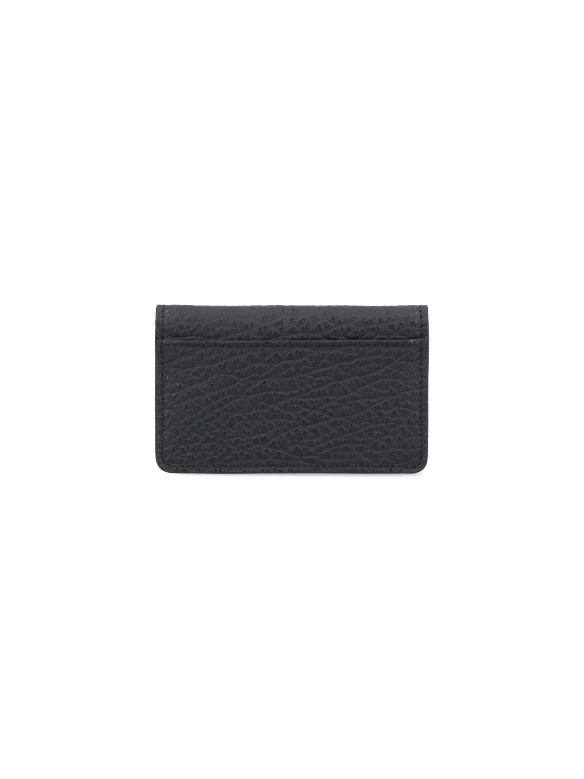 Textured Leather Wallet With Subtle Stitch Accents