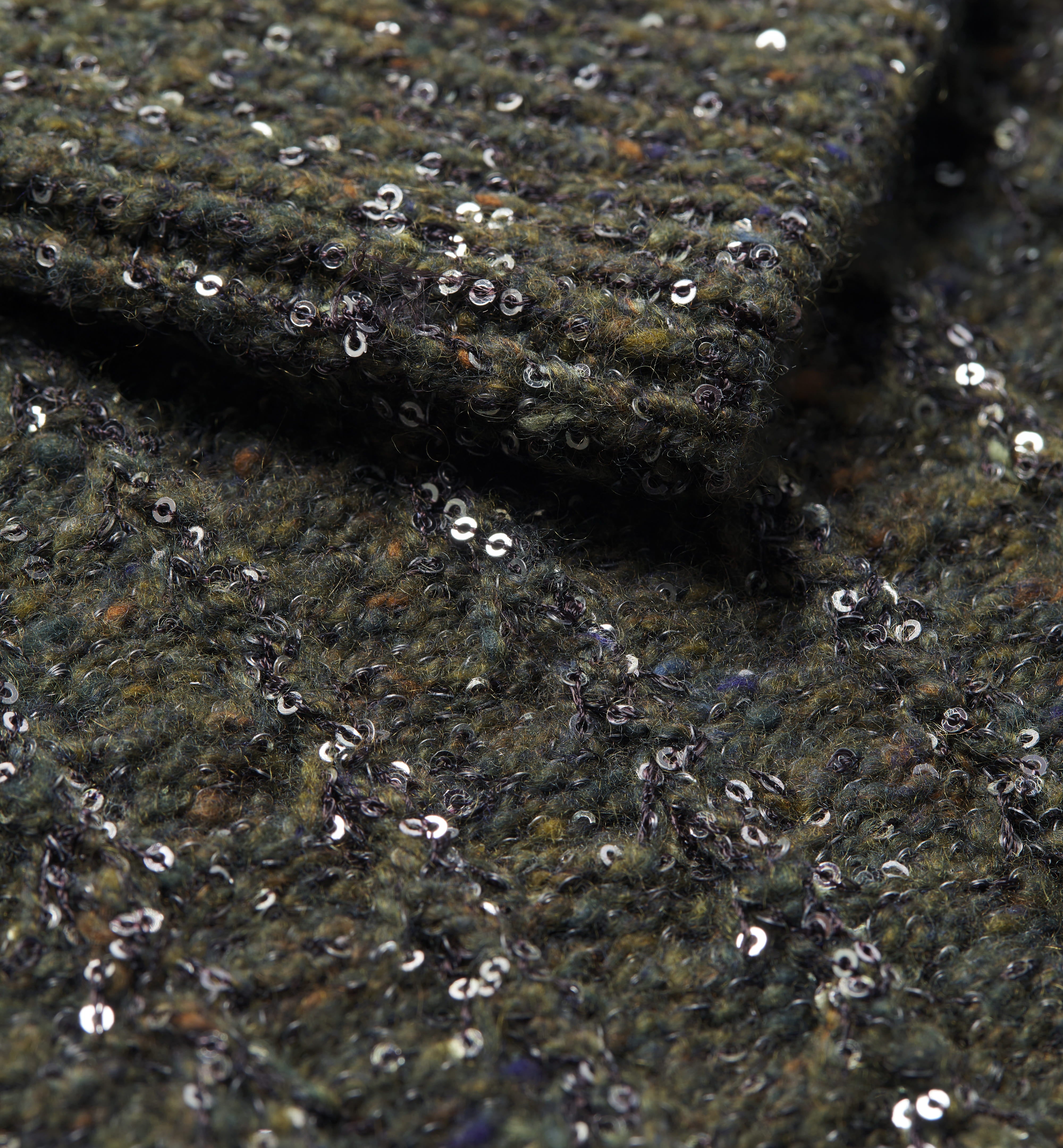 Cropped Knit Cardigan With Textured Ribbing And Pearlescent Buttons