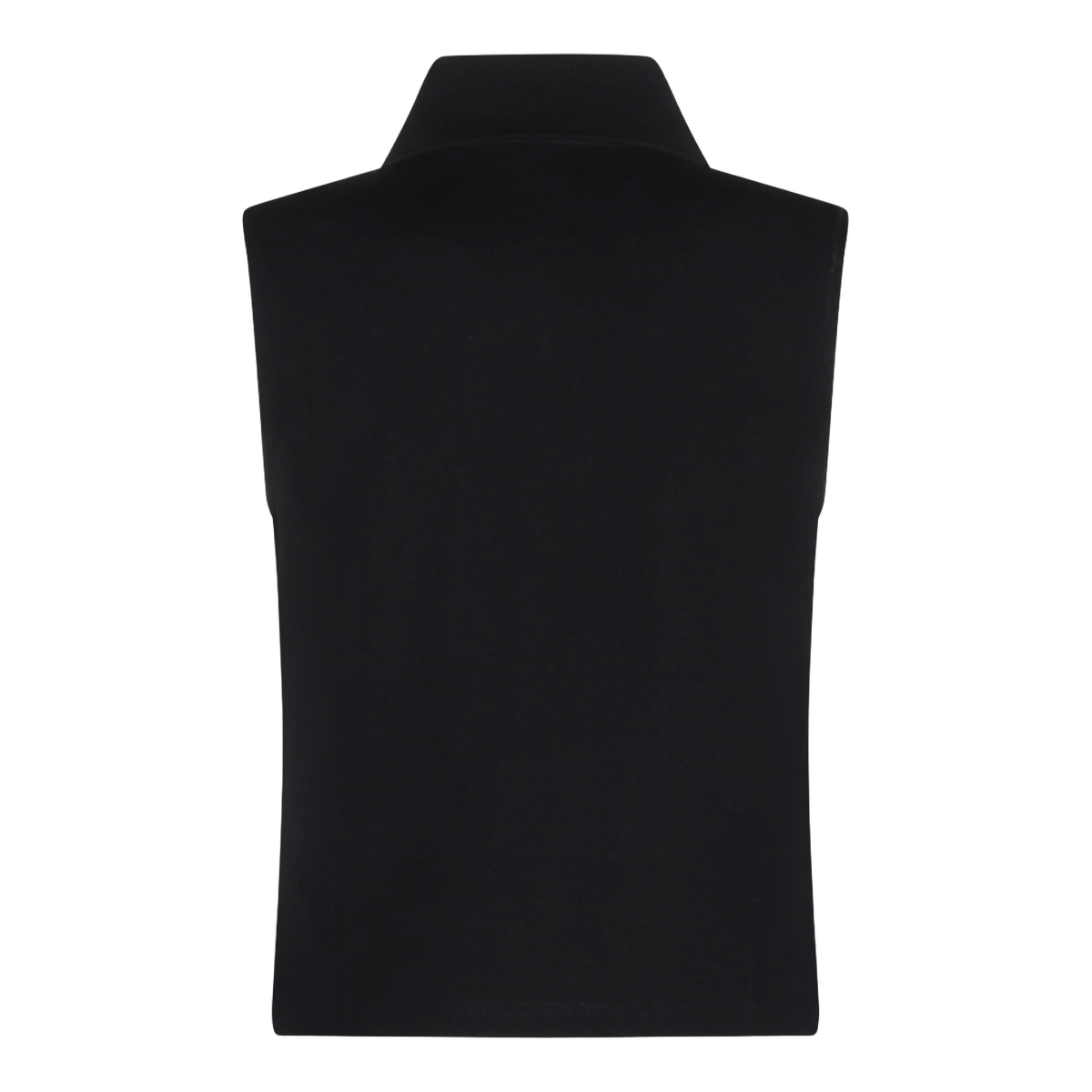 Sleeveless Black Polo Shirt