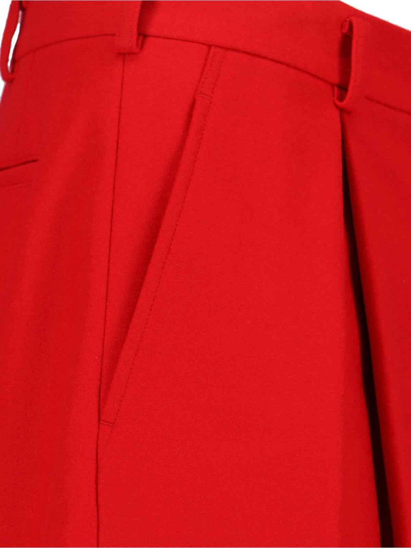 Wool Shorts – Red