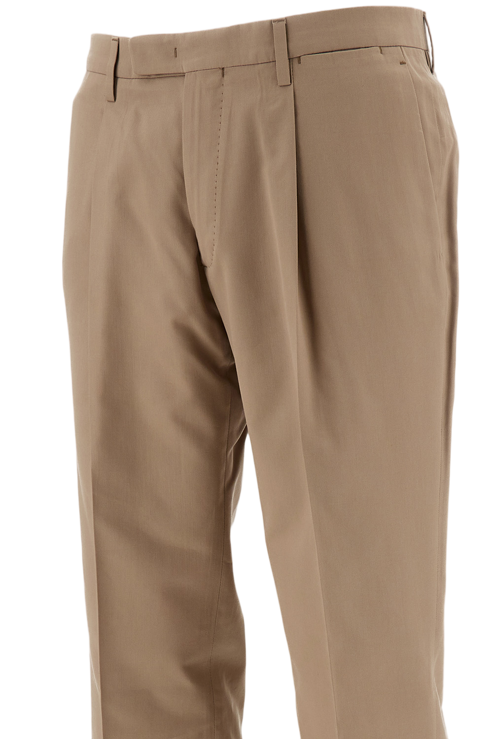 Cotton-Blend Two-Button Suit